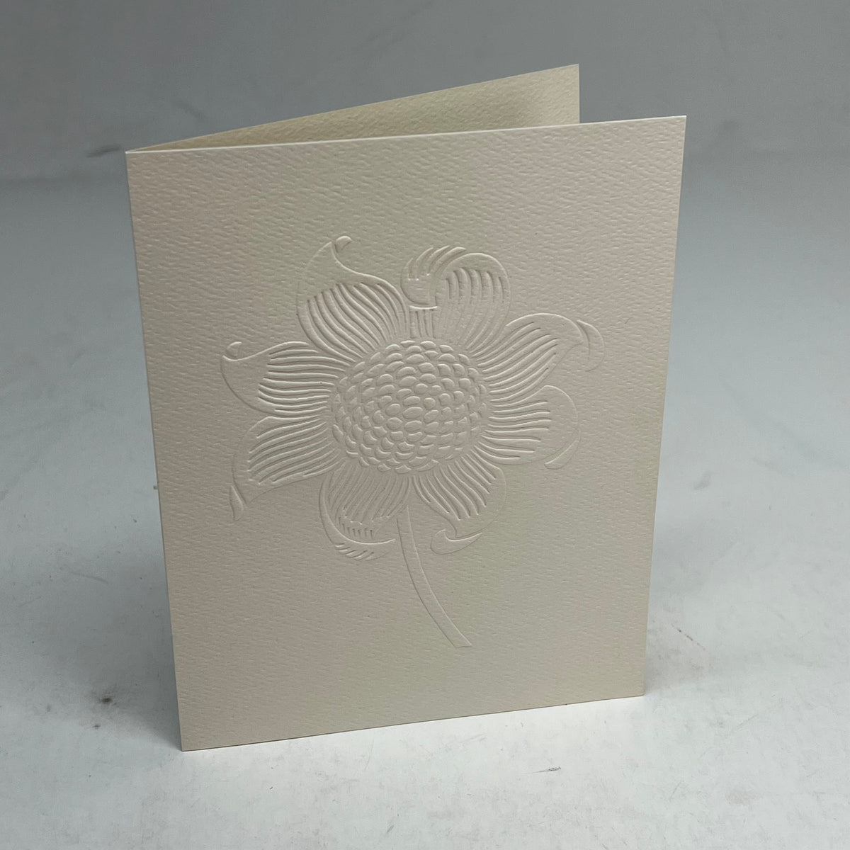 WILLIAM MORRIS (12 PACK) Embossed Notecards Floral Designs 4x6" White 0382