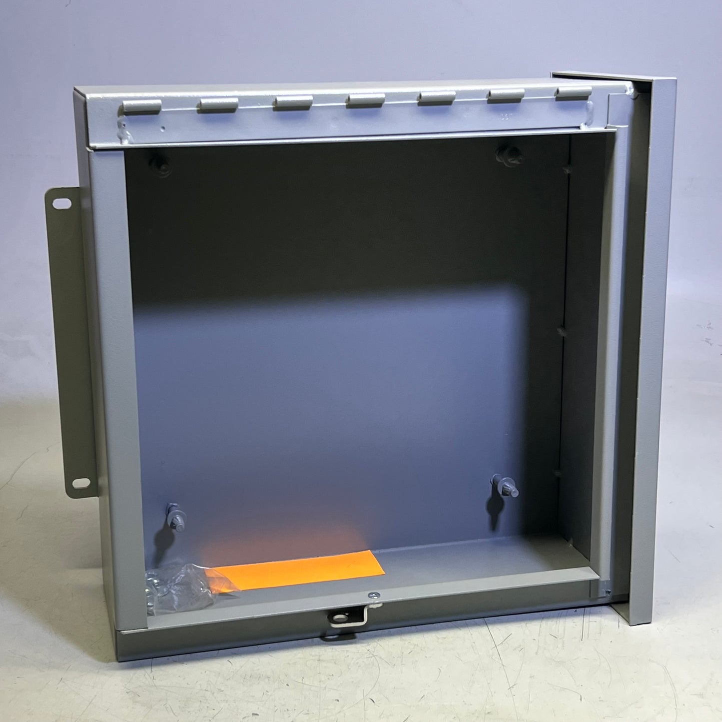 ZA@ WIEGMANN Rainproof Hinge Cover Box Large ANSI-61 Gray Polyester Powder Sz 16" x 16" x 6" B