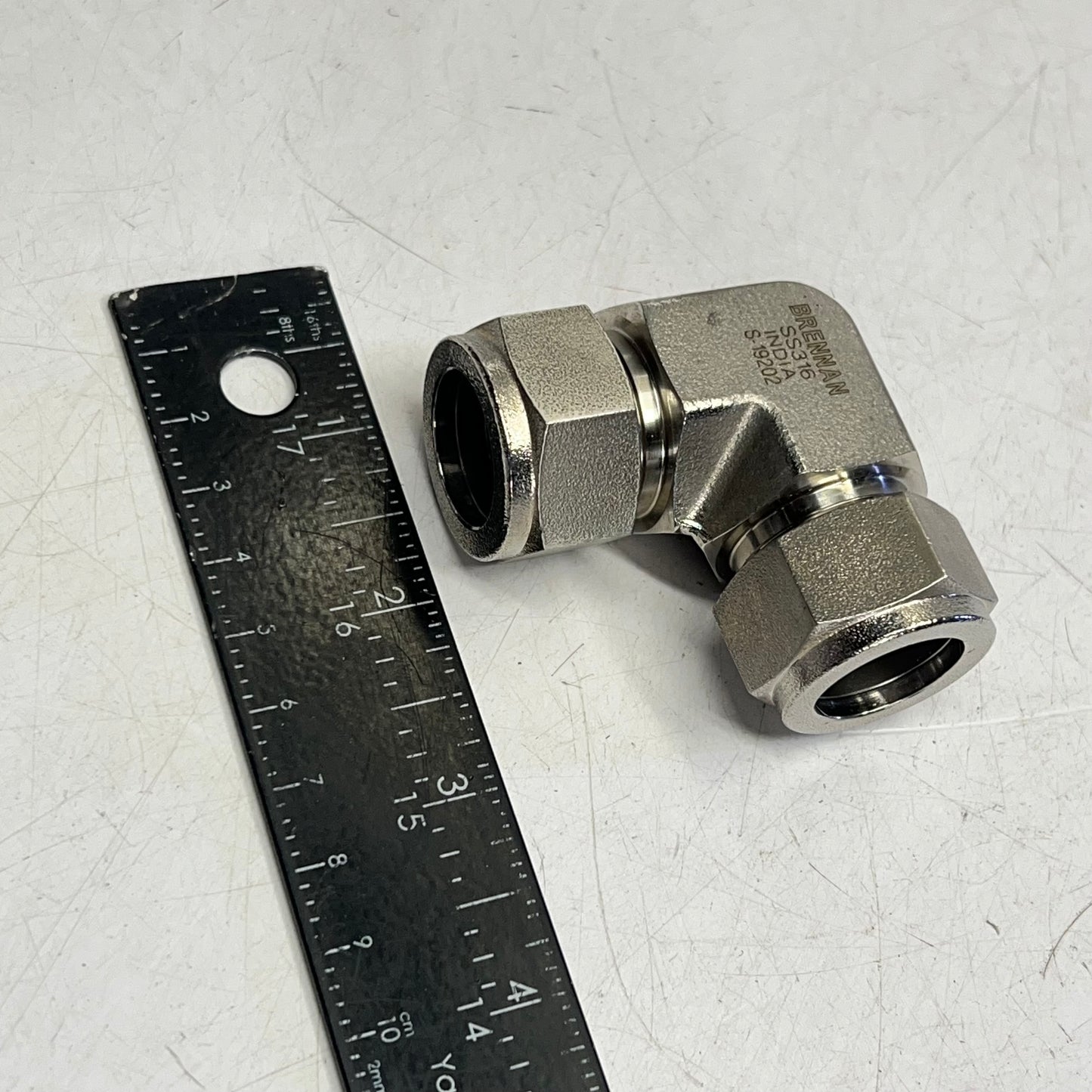 BRENNAN  Instrumentation Fitting 3/4" 12 x 12 90° Elbow Stainless Steel N2500-12-12-SS