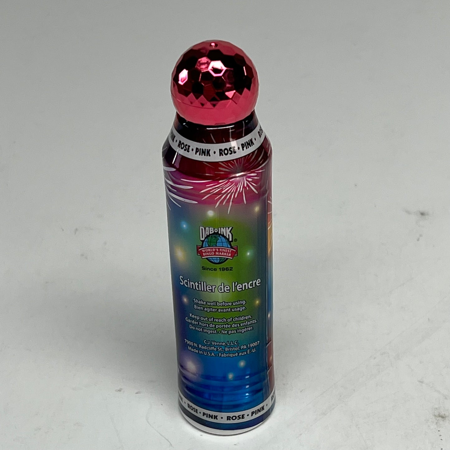 DAB O INK (12 PACK) Dazzle Shimmery Glitter Ink Bingo Dot Marker 80 Ml Pink A26