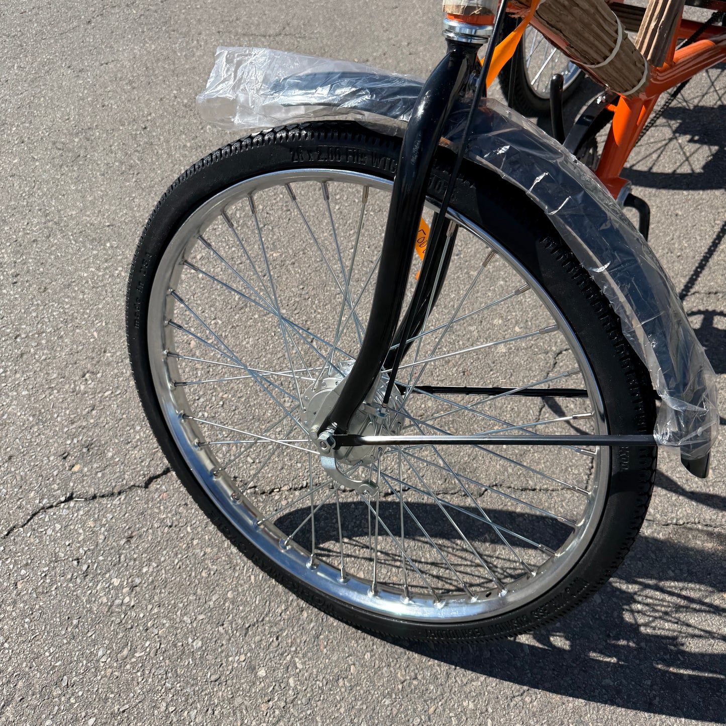 WORKSMAN M2020-CB Mover Industrial Cargo Tricycle 20” Orange w/ M13970 Basket