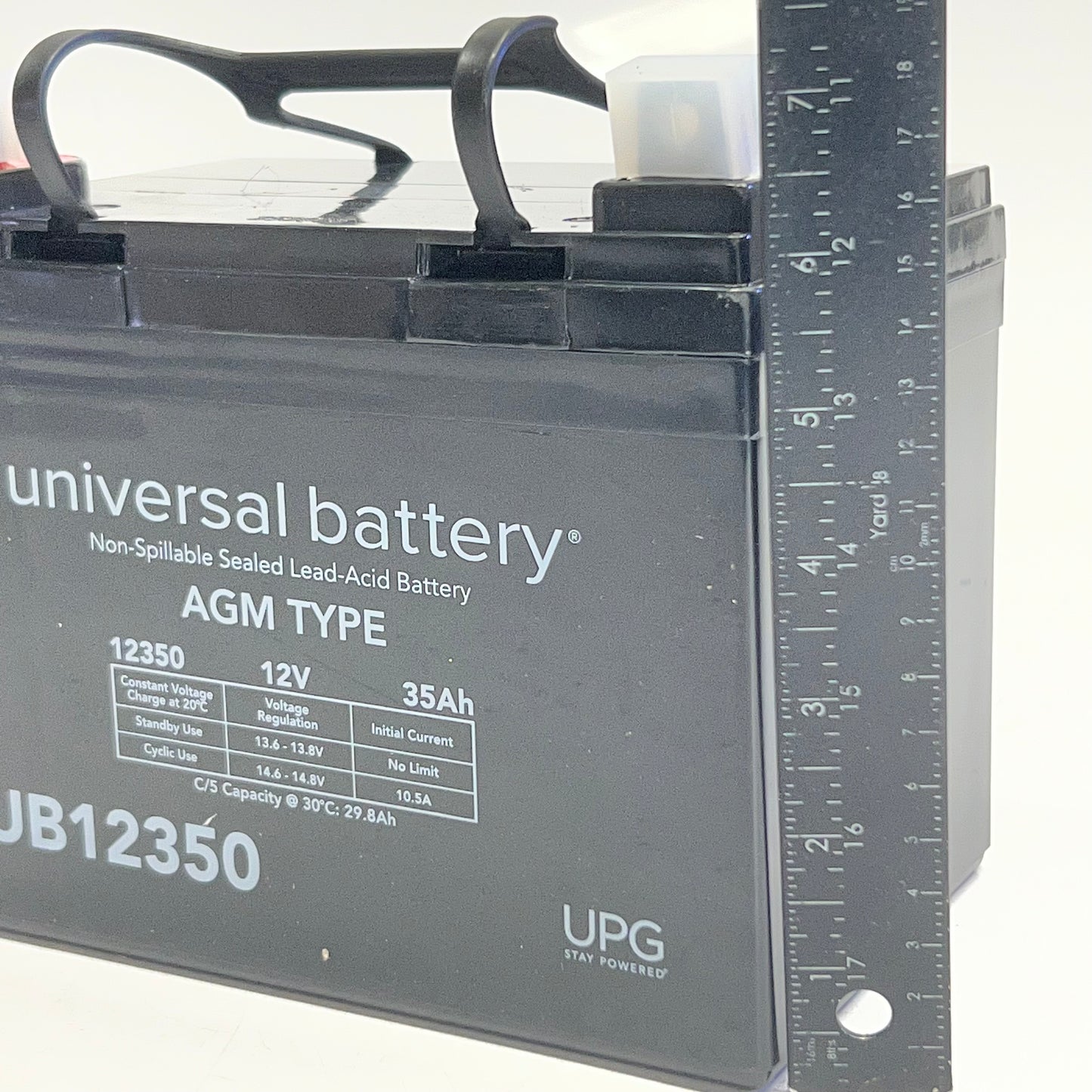 UNIVERSAL BATTERY Non-spillable Sealed Lead-acid Battery 12V 35Ah Black UB12350