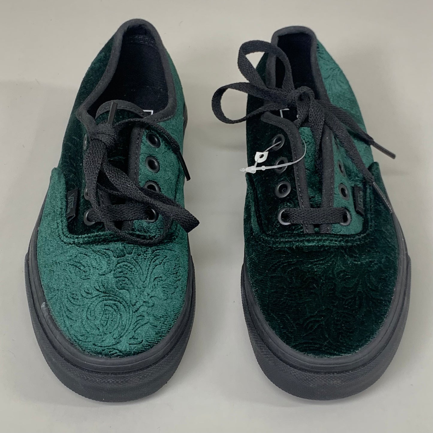 VANS Paisley Pattern Velvet Sneaker Mens SZ 4 Womens SZ 5.5 Black/Jungle Green