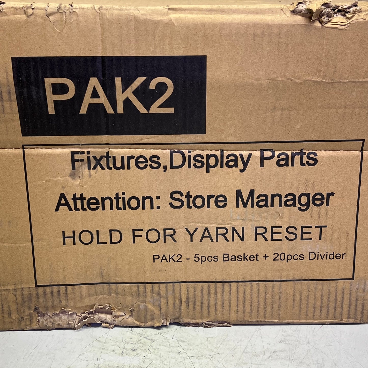 QUANTUM (5 SHELVES) Stacking Baskets Display W/ 20 Dividers 20"x16" Gray 2036BC