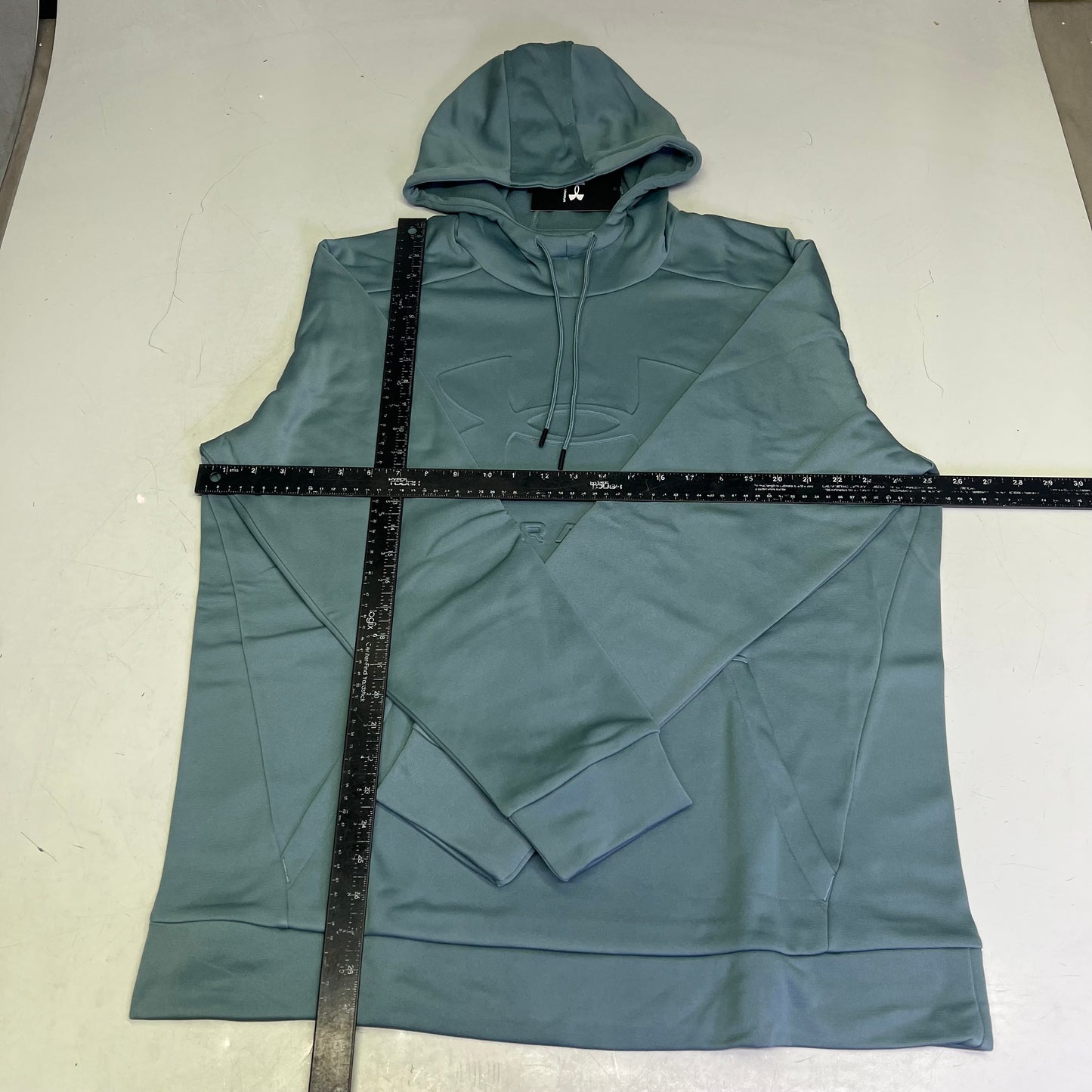 UNDER ARMOUR Breathable Fleece Graphic Hoodie Men's Sz XL Jasper Blue 6003962