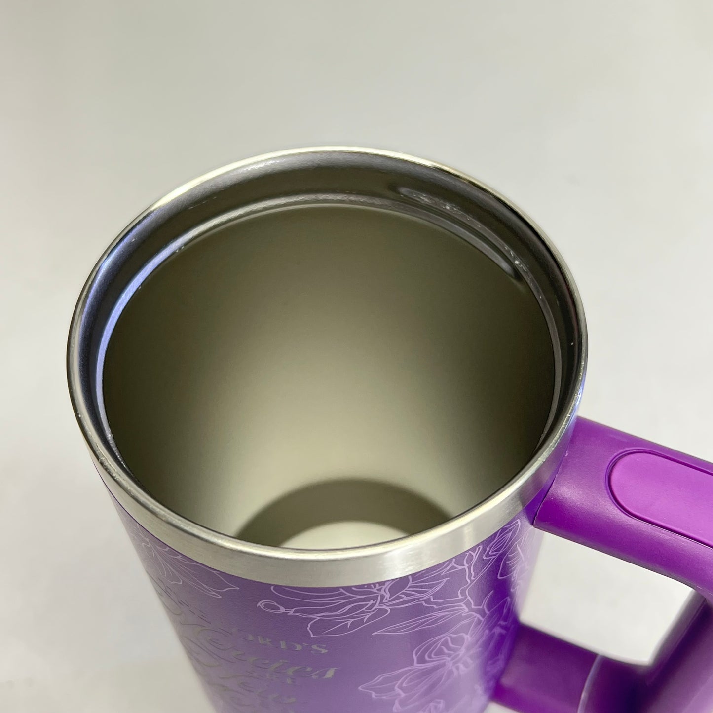 CHRISTIAN ART GIFTS Lamentations 3:22-23 Tumbler with Straw 40oz Purple SMUG309