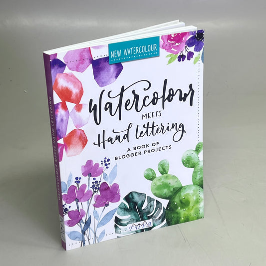 WATERCOLOR MEETS HANDLETTERING A Book Of Blogger Projects Paperback Book