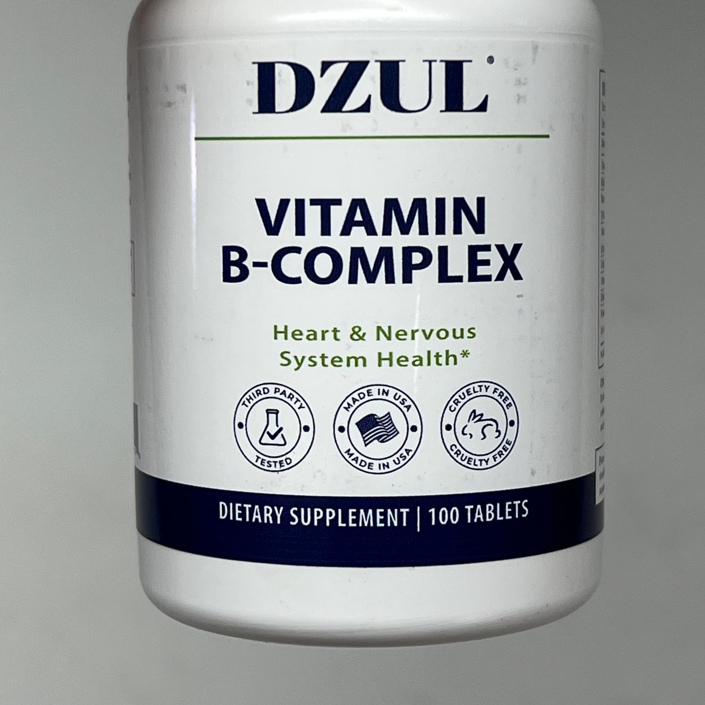 ZA@ DZUL (5 PACK) Vitamin B Complex Heart & Nervous System Health 100 Tablets