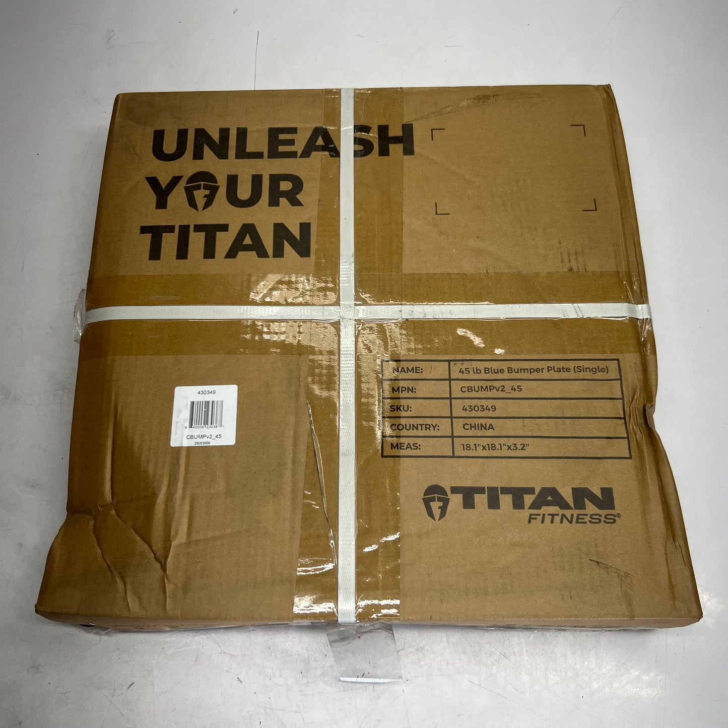 TITAN 45 LB. Single Economy Color Bumper Plate 430349