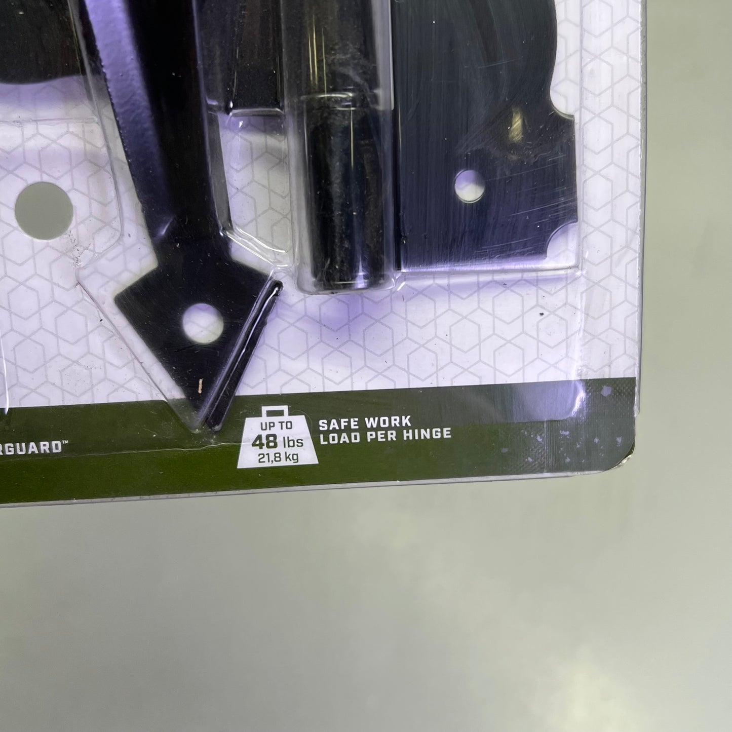 NATIONAL HARDWARE Decorative Gate Hardware Kit Steel 8" Black Finish N343-467