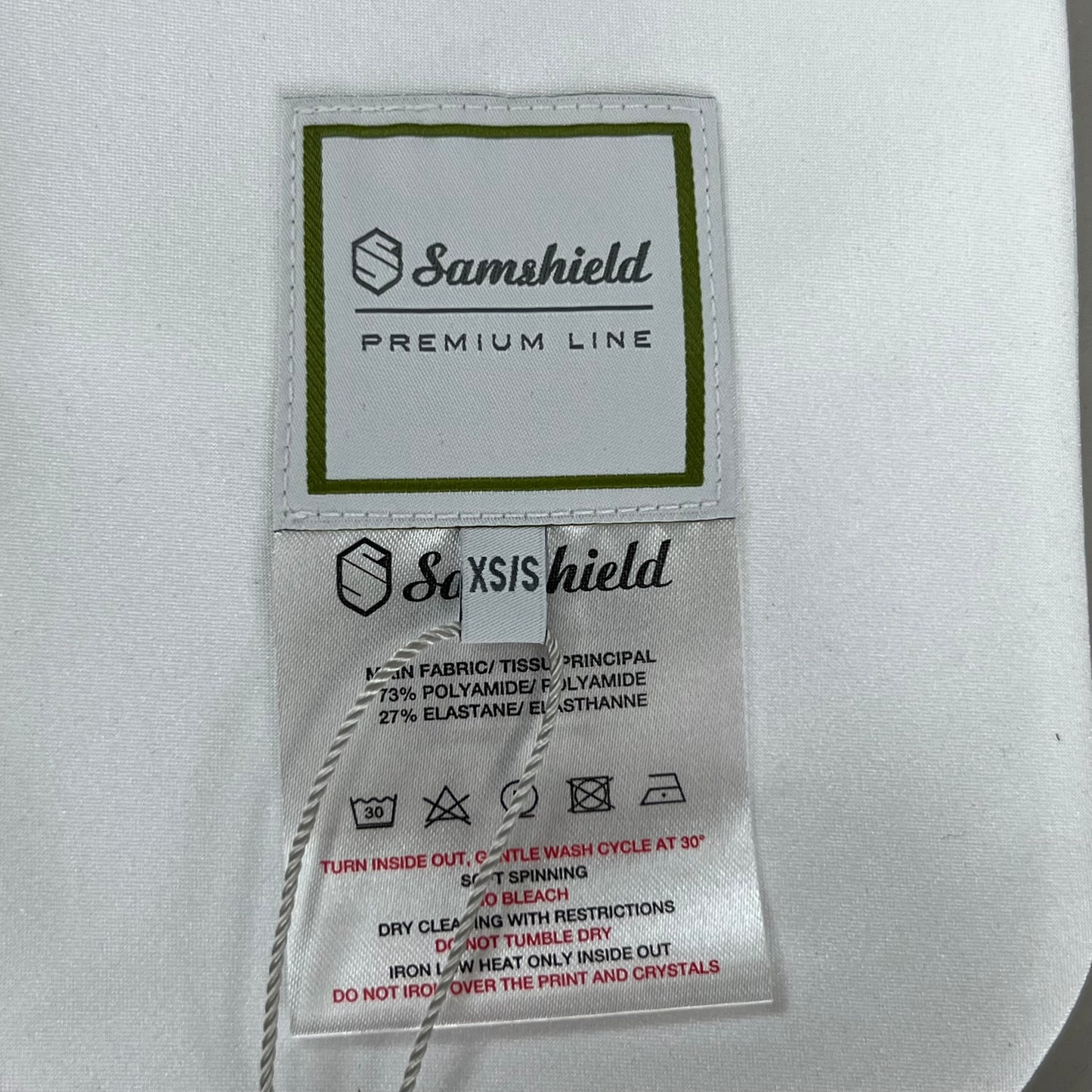 SAMSHIELD Plastron White Equestrian Riding Tie Women's Sz XS/S White