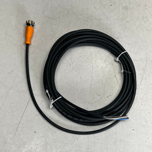 IFM  Electronic 5-wire Micro Dc Female Cordset Straight 22AWG  Black EVC071
