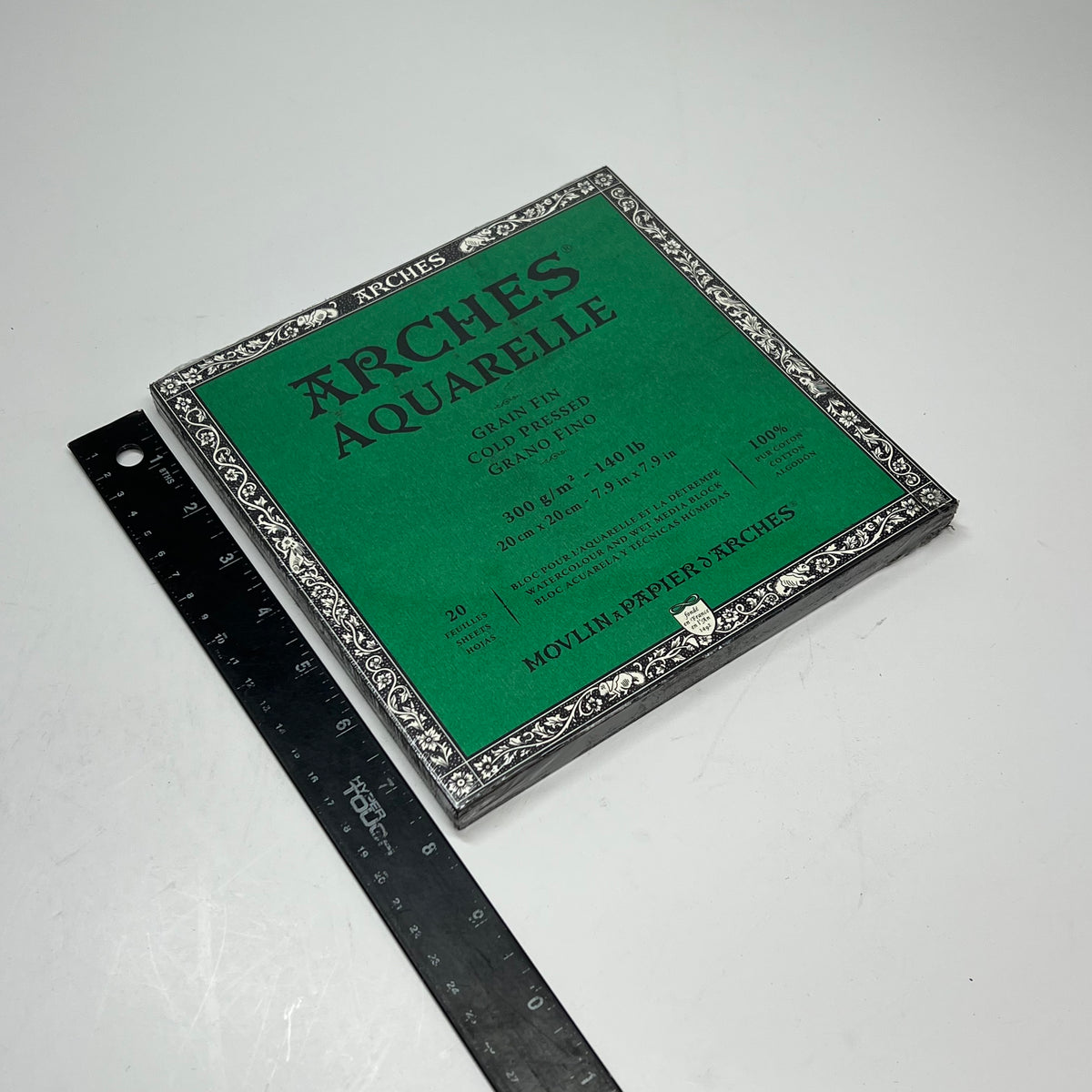 ZA@ ARCHES (2 PACK, 20 SHEETS EACH) Watercolor Paper Cold Press 22" x 30" 90 lb Natural White (As-Is)
