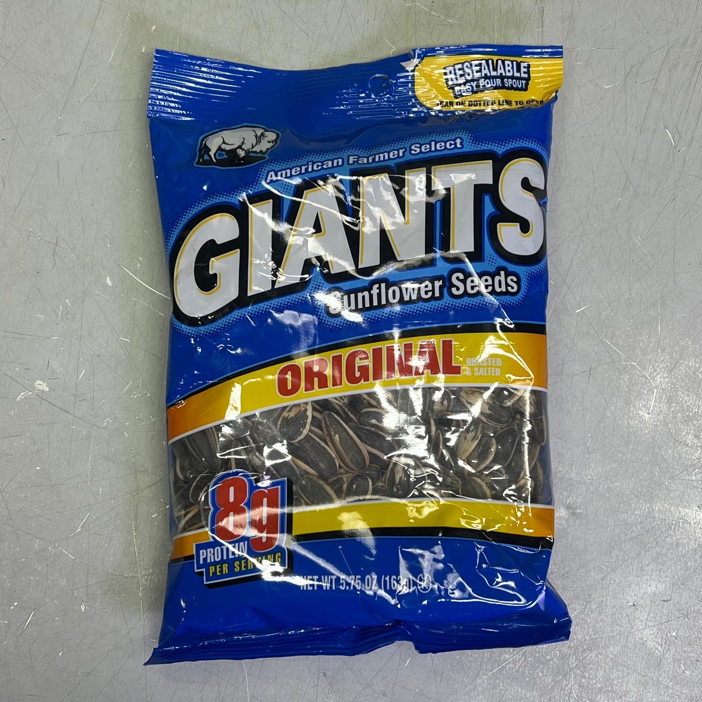 ZA@ ZA@ GIANTS (5 PACK) Original Flavor Salted Sunflower Seeds 5.75 Oz BB 08/26