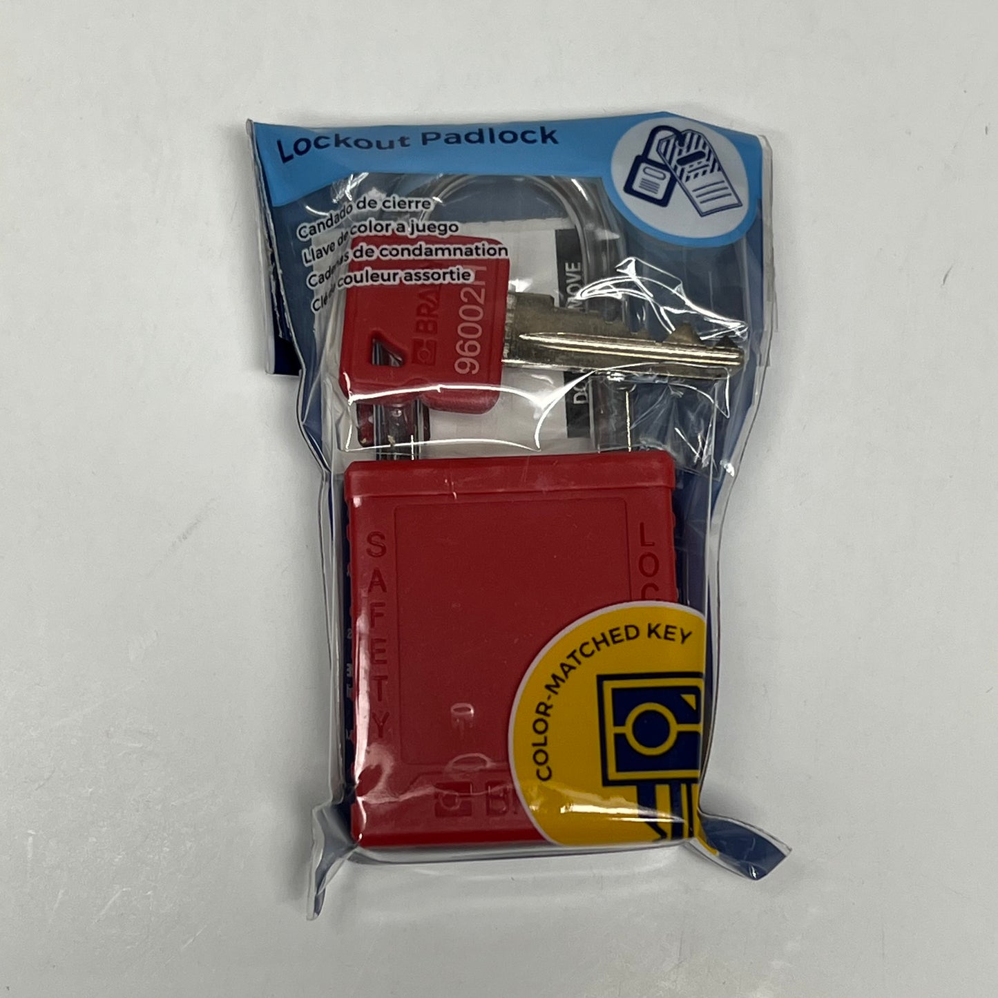 BRADY (12 PACK) Velocity Nylon Safety Lockout Padlocks Keyed Different Y608|3294