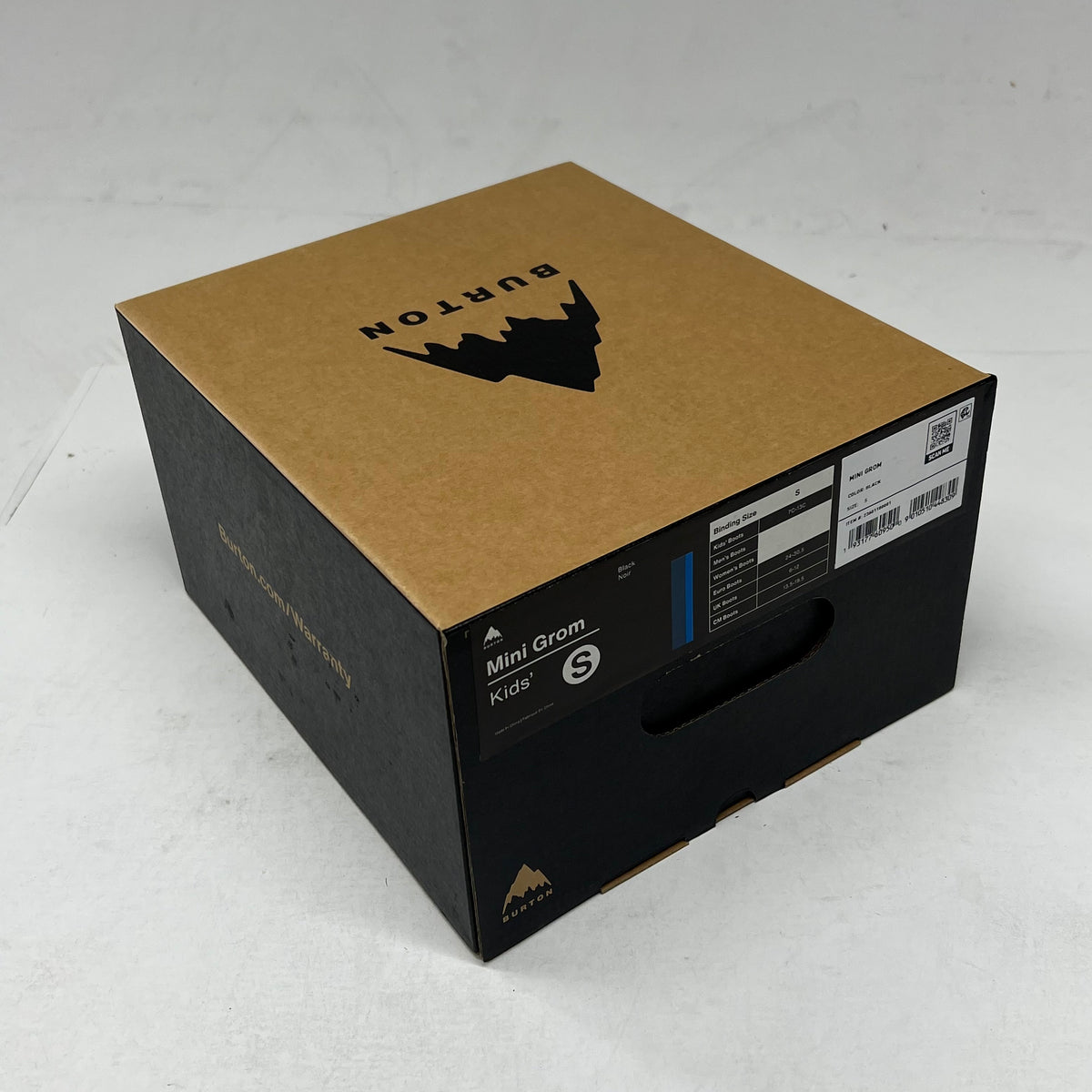 BURTON Mini Grom Snowboard Boot 27' Boy's Sz S 7C-13C Black  23601100001