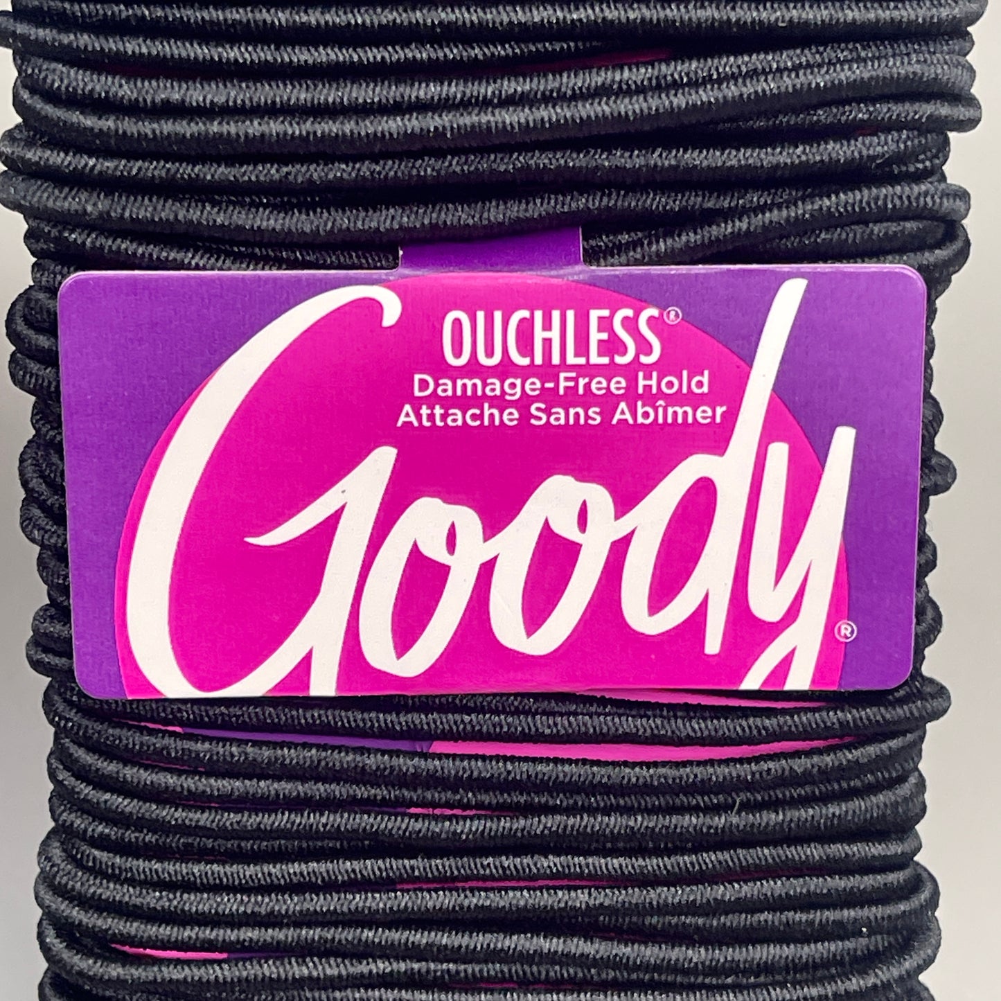 GOODY 3 Sets of 50! Ouchless Damage-Free Hold Elastics 150 CT Black 3000168 (New)