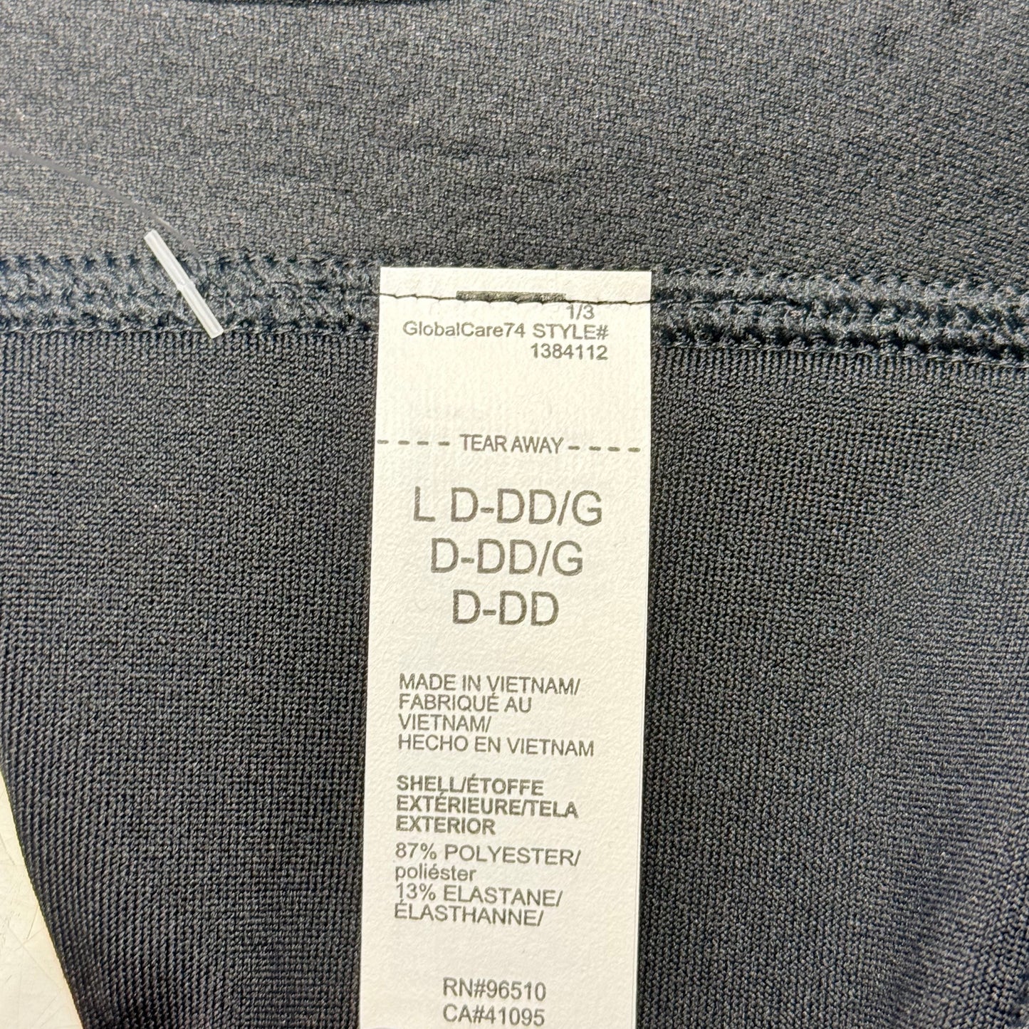 UNDER ARMOUR Infinity 2.0 High Sports Bra Fitted Women's Sz L Cup(D-DD)Black