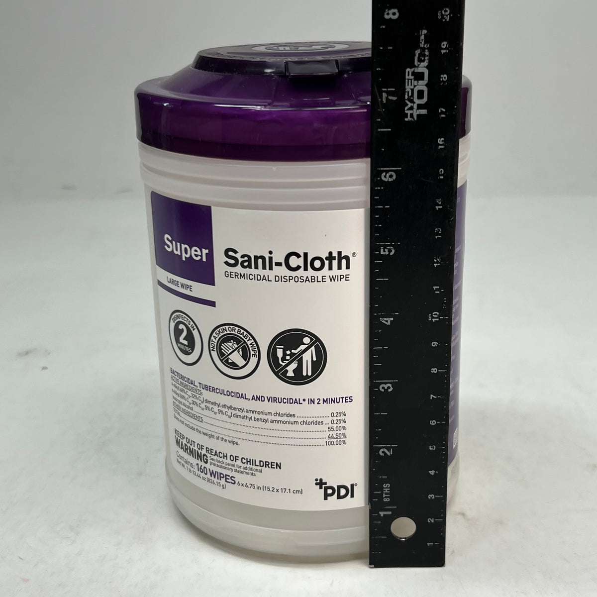 PDI (12 PACK) Super Sani-Cloth Large Wipes 160ct Each BB 06/2028