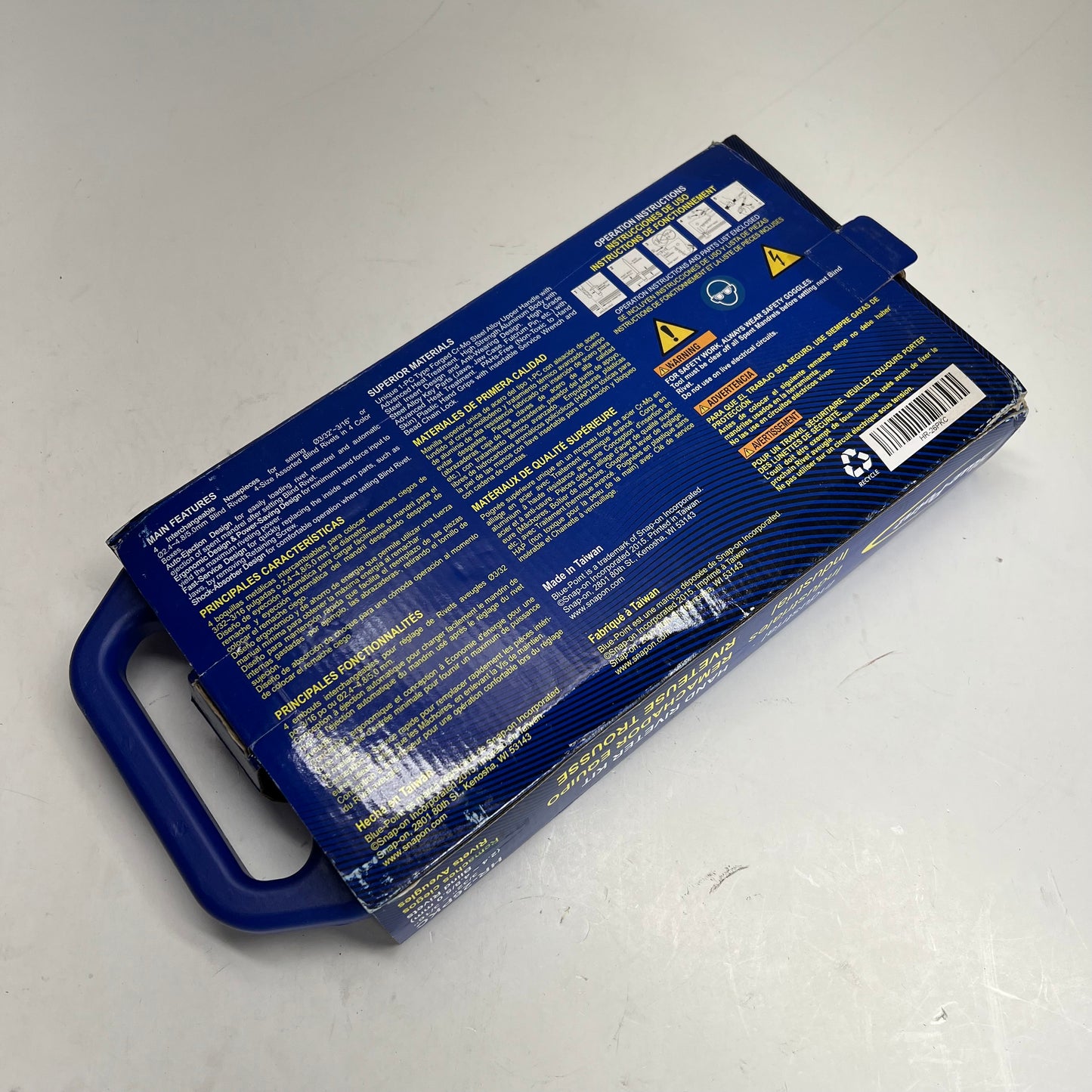 BLUE POINT Industrial Hand Rivet Tool Kit Anti-wear Design Blue HR-26PKC