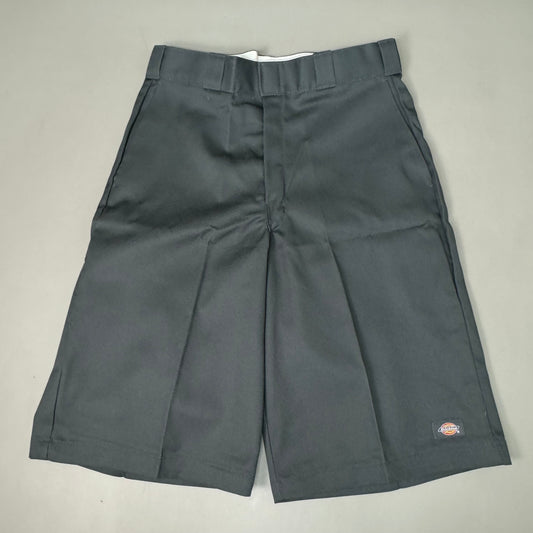 DICKIES Loose Fit Twill Work Shorts 13" Inseam Men's Sz 32 Charcoal Grey 42283CH