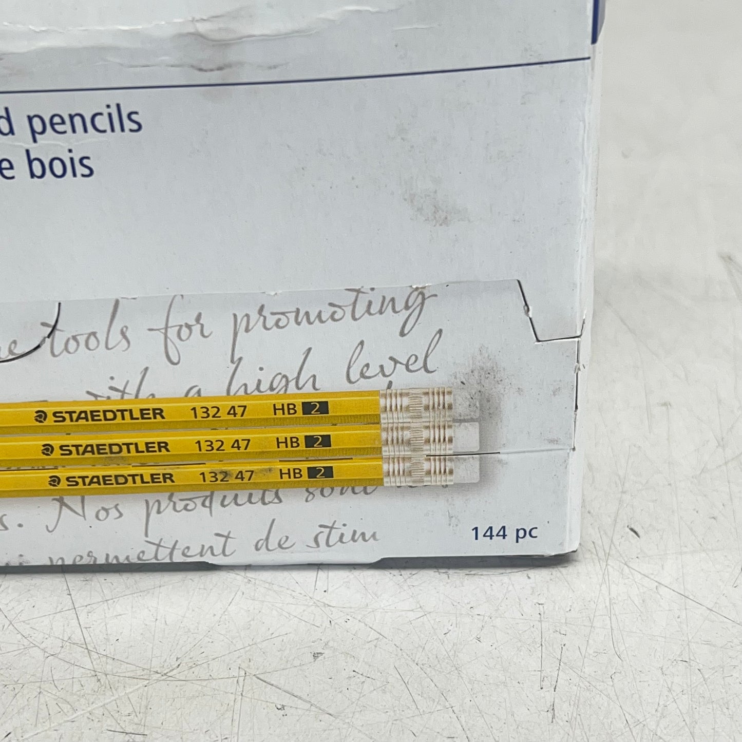 ZA@ STAEDTLER (144 PACK) Woodcased Pre-sharpened Pencils 2MM Yellow #2HB