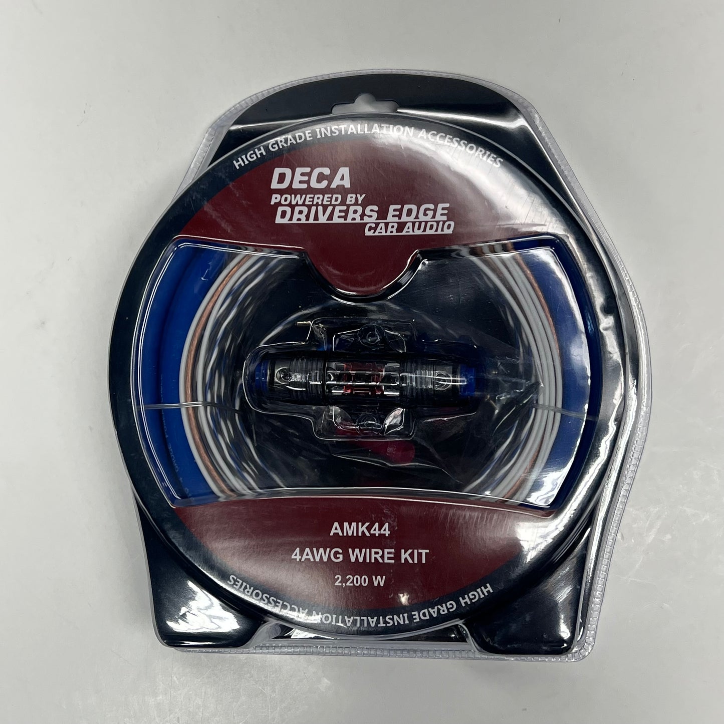 DECA Powered by Drivers Edge Car Audio Wire Kit  4AWG 2,200W Blue