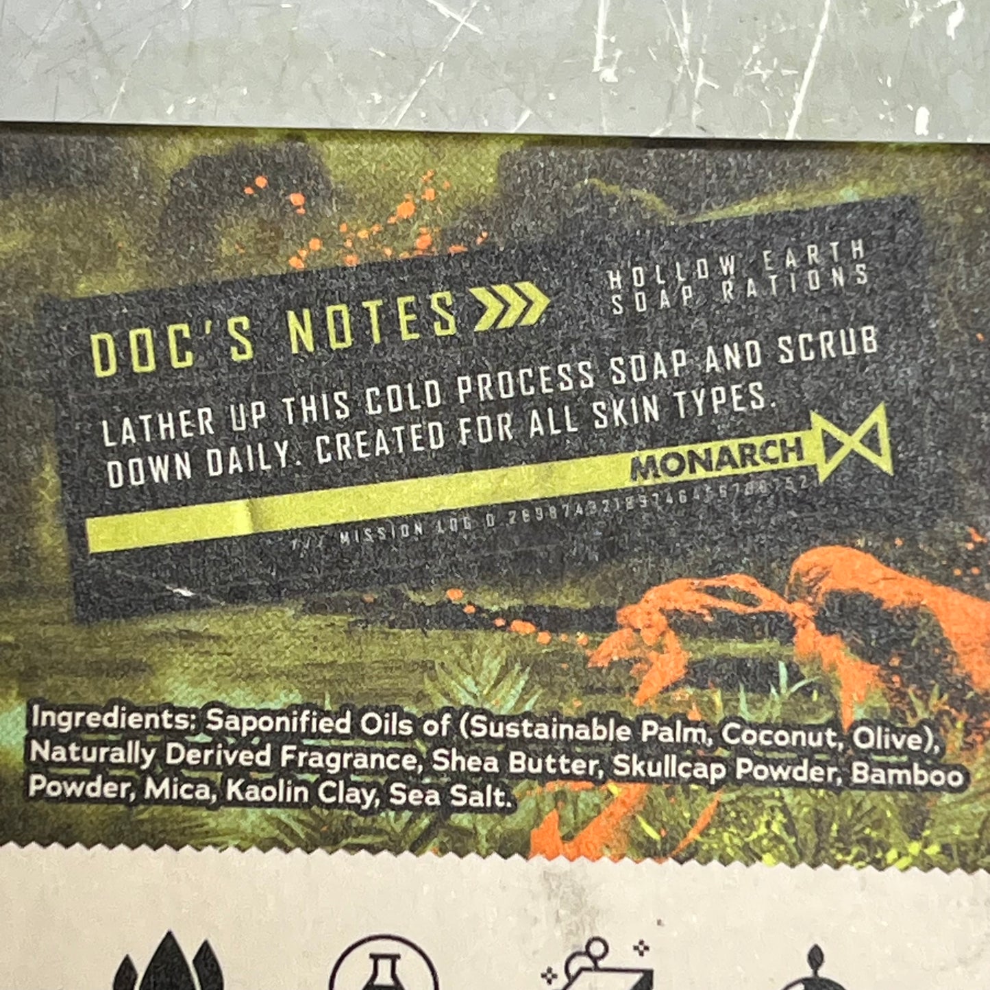 DR SQUATCH (2 PACK) Kong Krush Medium Grit Natural Bar Soap LIMITED EDITION 5 oz