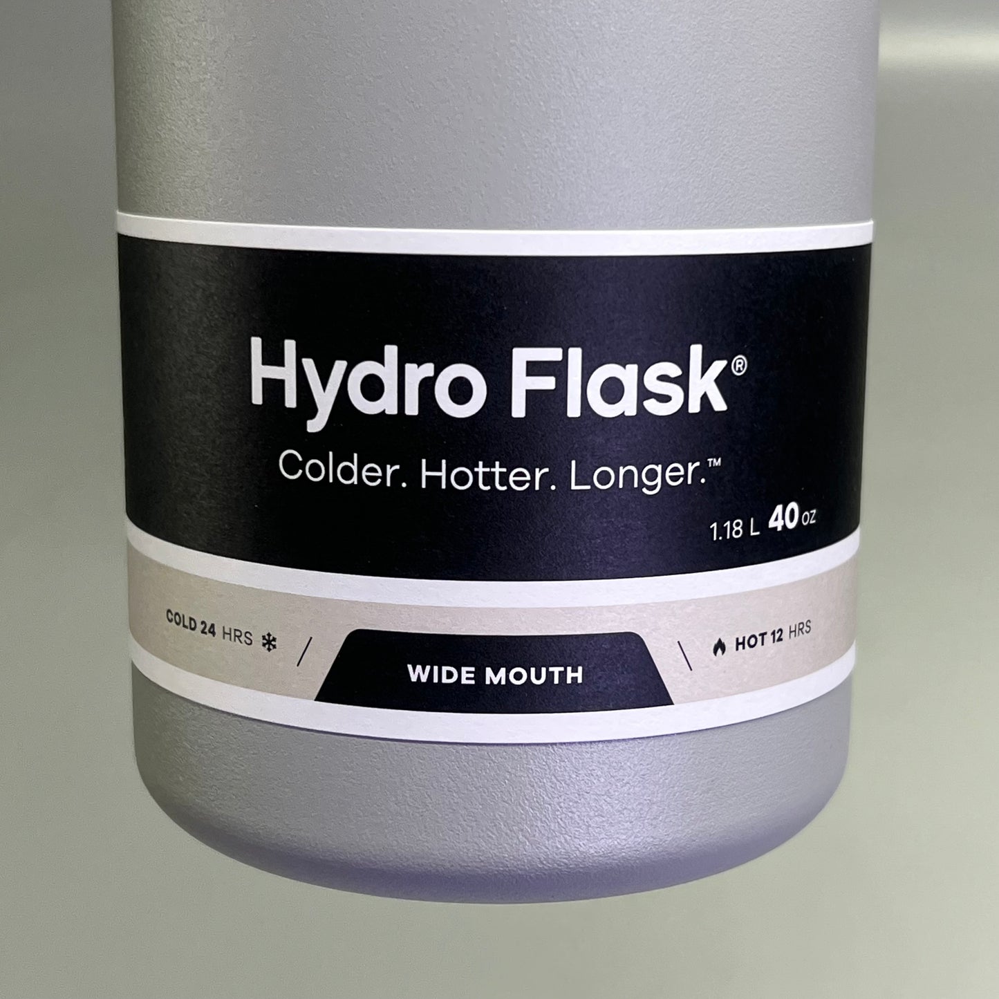 HYDROFLASK Stainless Steel Insulated Wide Mouth Water Bottle 40oz Birch