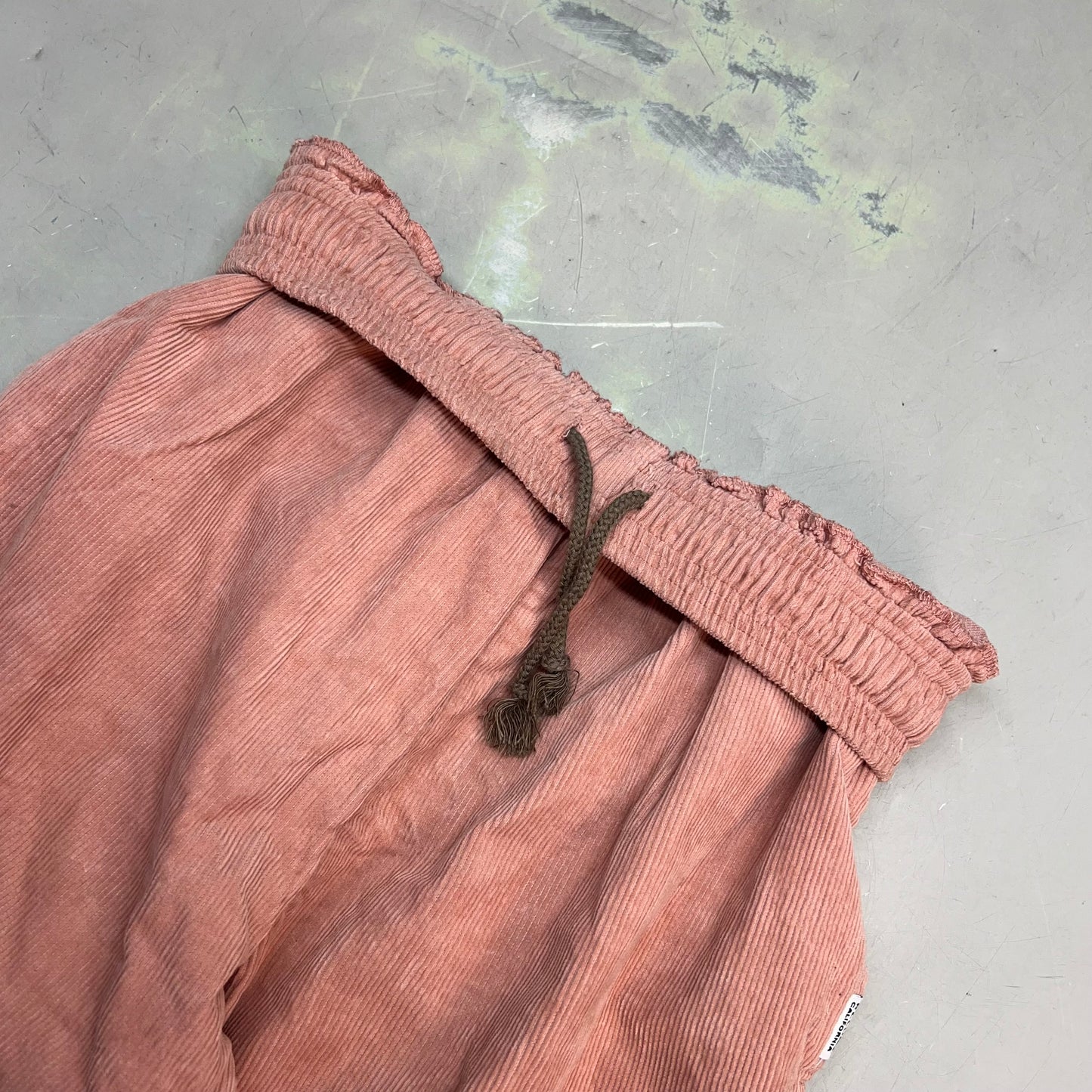 REUME CALIFORNIA Corduroy Tapered Pants Women's Sz S Dusty Pink (Pre-Owned)