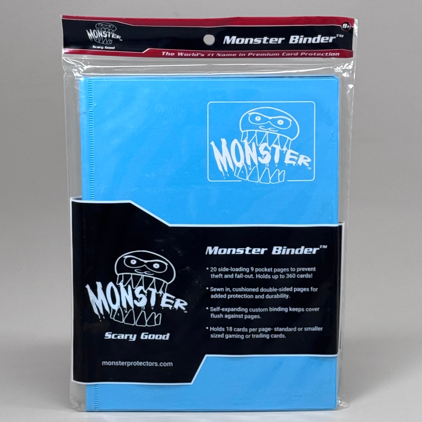 MONSTER BINDER 9 Pocket Premium Trading Card Album Binder 12" x 9" Blue 9P-MBL