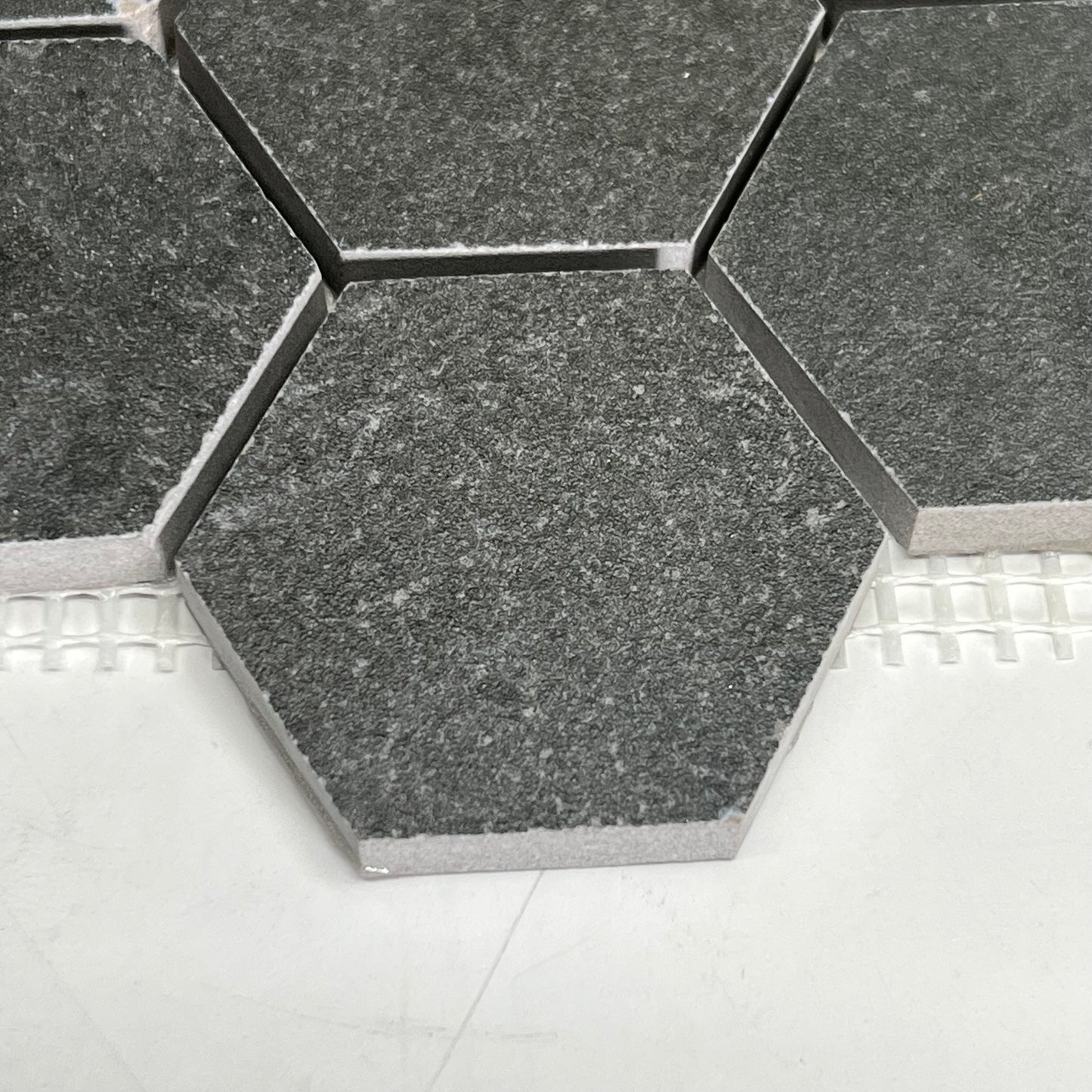 ZA@ ANATOLIA (6 PACK) Sheets of Hexagon Tile 13"x12" Slate Gray (As-is)
