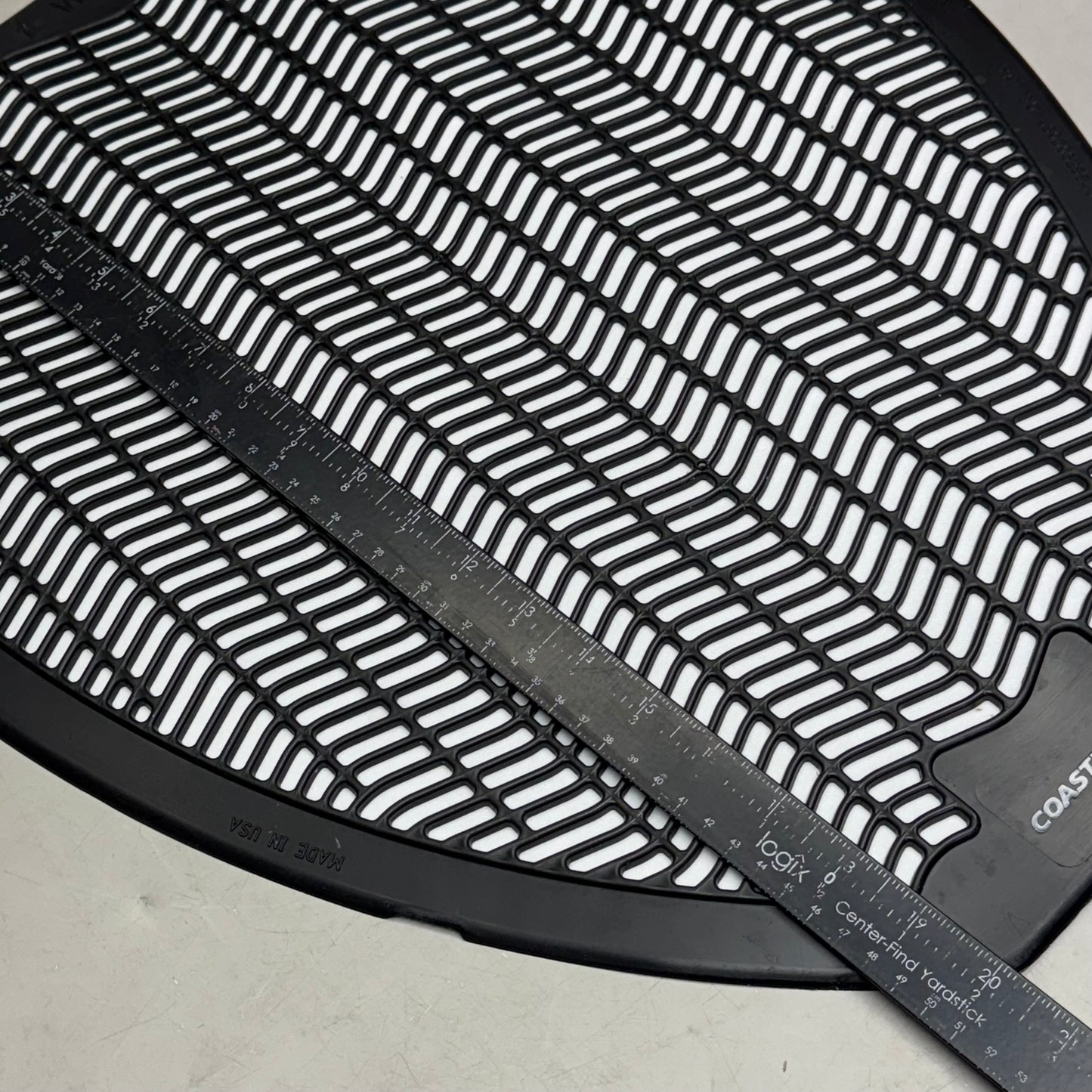 COASTWIDE PROFESSIONAL (6 Pcs) Urinal Floor Mat 20" x 17.5" Black