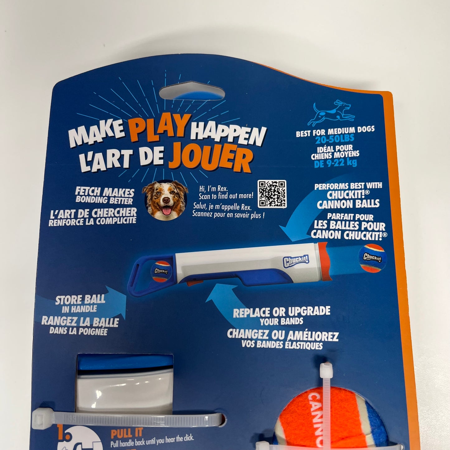 CHUCK IT Utlra Cannon Dog Launchers Toy W/ 4 Balls Medium Multicolor 4041270