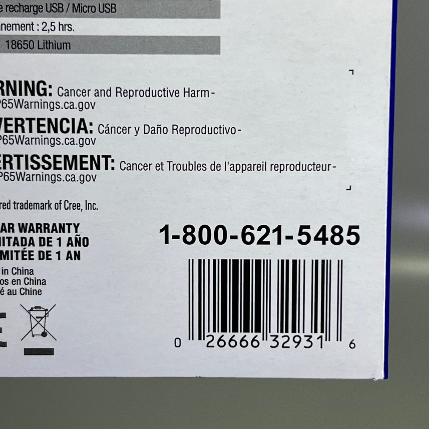 NAPA Rechargeable Flashlight 720 Lumens Work Light 85-912