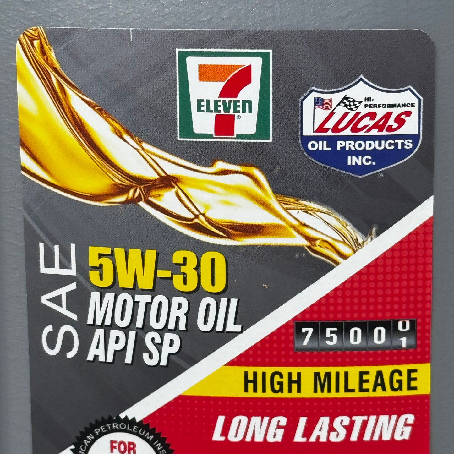 7 ELEVEN (6 PACK) SAE 5W-30 Motor Oil API SP High Mileage Long Lasting 1qt MFD 5/24 (New Other)