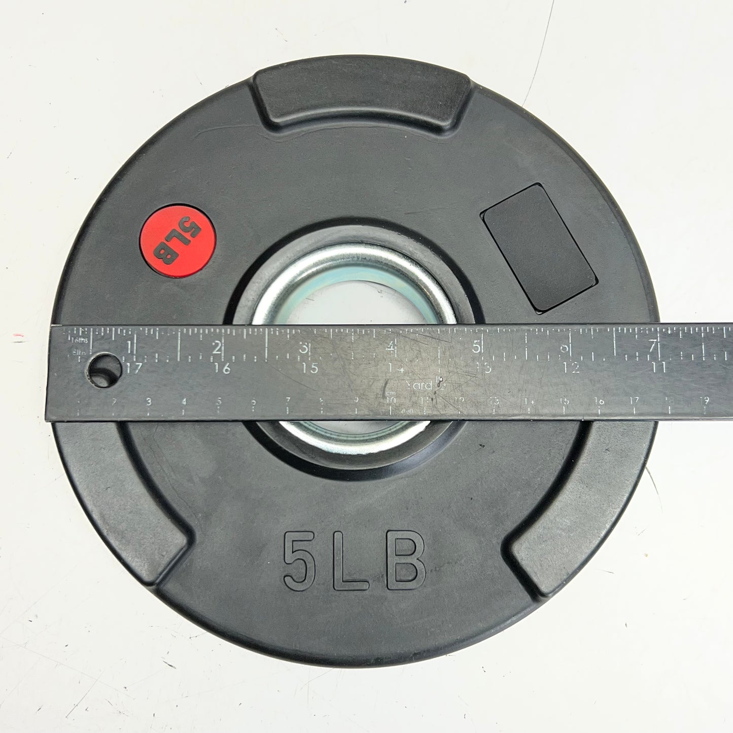 TRI-GRIP (4 PACK) Rubber Plate 2 of 5lb & 2 of 2.5lb, Black