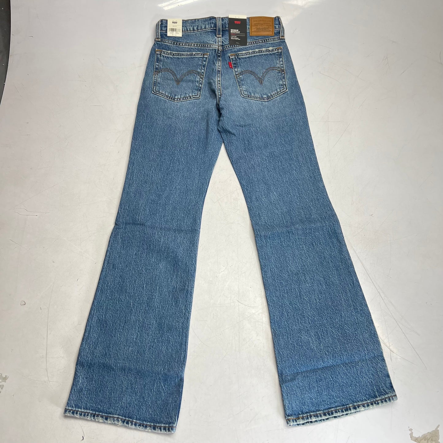 LEVIS High Rise Wedgie Bootcut Jeans Women's Sz 26x32 Fair Point Psk A87100002