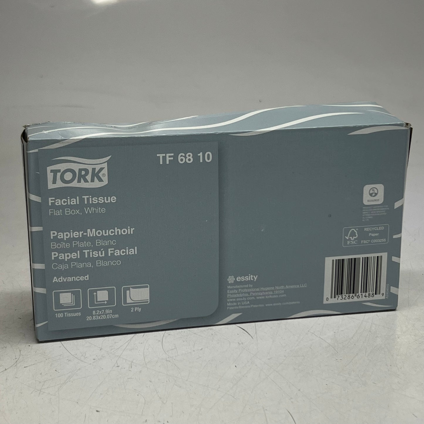 ZA@ TORK (30 PACK) Facial Tissue Sz 8.2" x 7.9" TF6810 (AS-IS, Distressed Boxes)