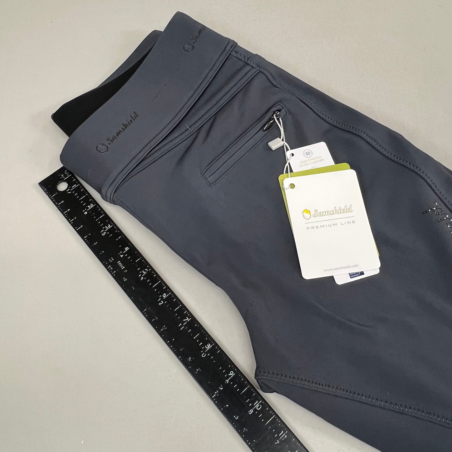 SAMSHIELD Alpha Winter Equestrian Pants Women's Sz US 26, UK 8, FR 36 Dark Shadow