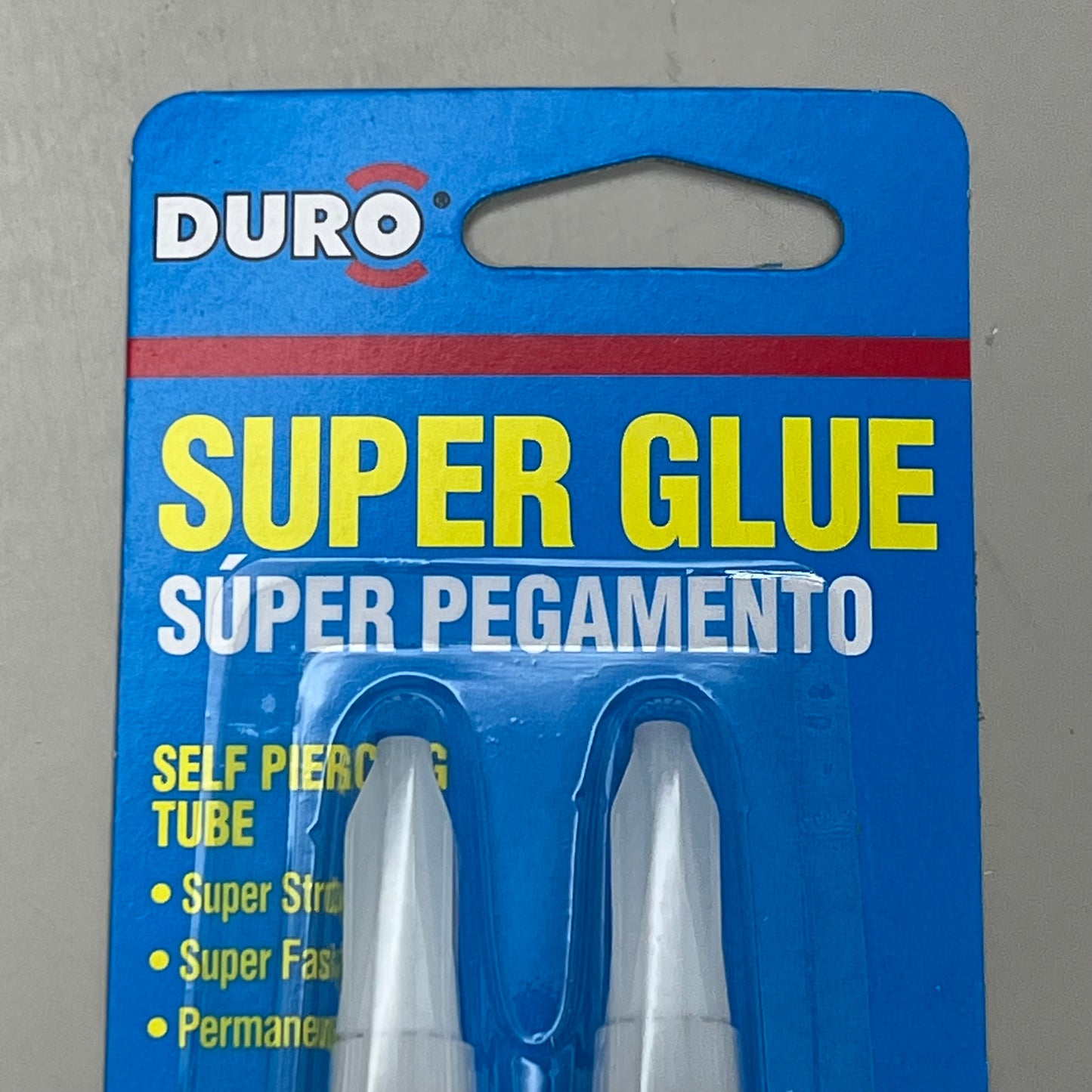 DURO (12 PACK) Super Glue Tube Self Piercing Permanent Clear 2pk .07oz 1347649