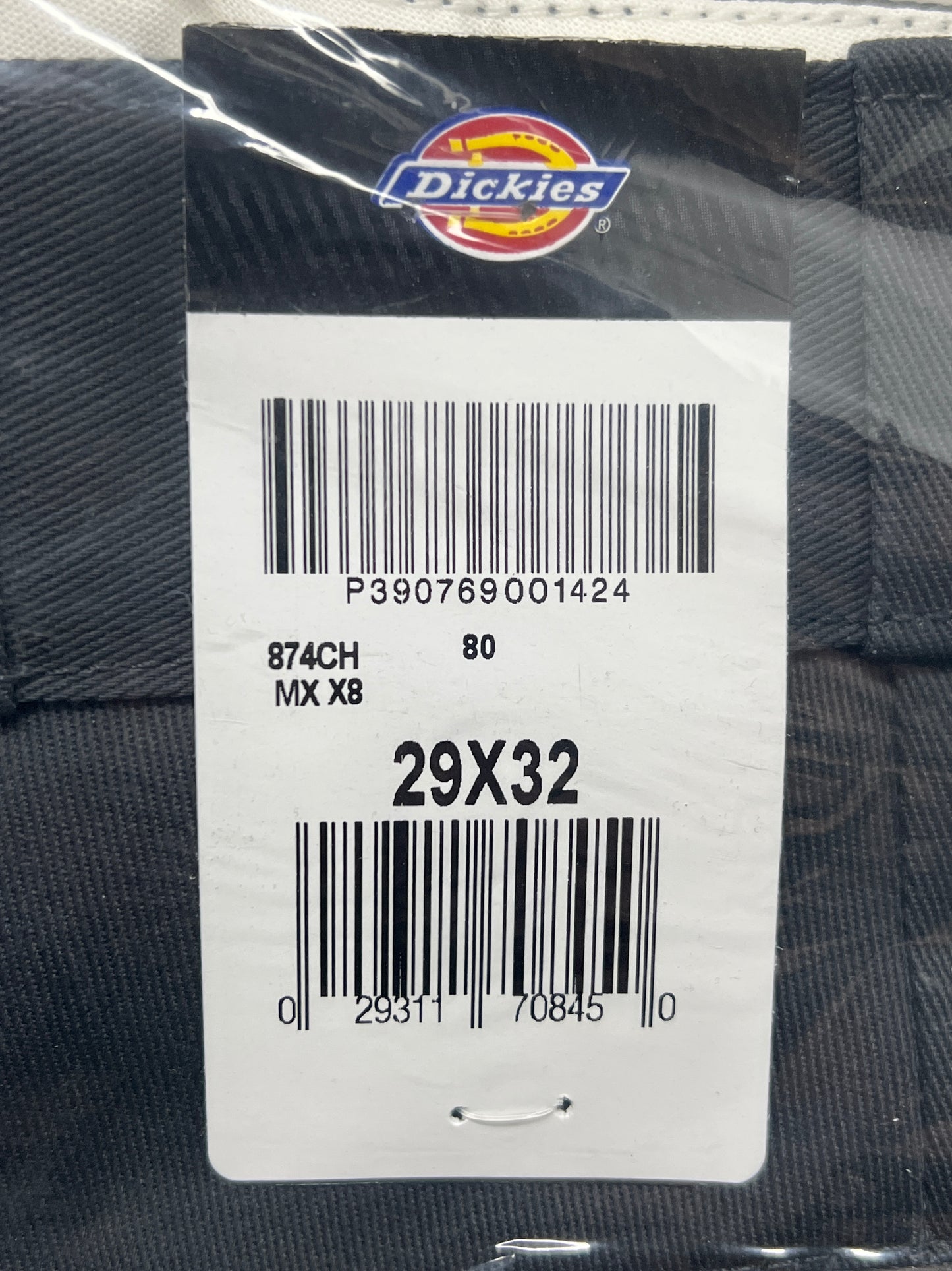 DICKIES Original 874 Original Fit Work Pants Men's Sz 29X32 Charcoal Grey 874CH