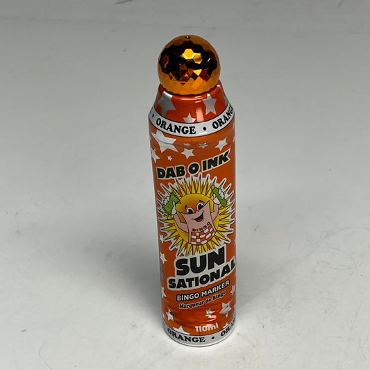 DAB O INK (12 PACK) Sun Sational Bingo Marker Bright Ink 110ml/4oz Orange D26