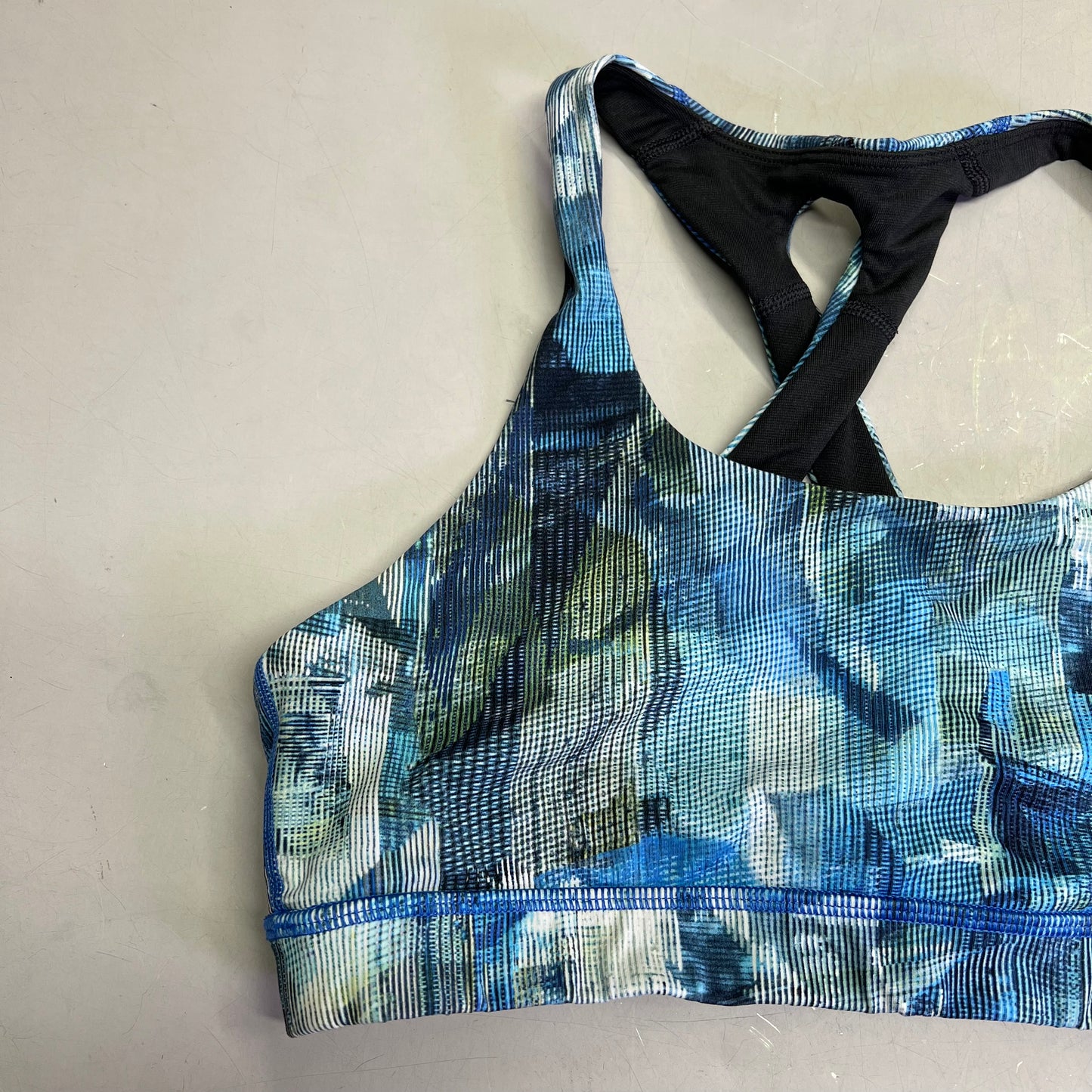LULULEMON Athletica Time To Sweat Sports Bra Women's Sz 8 Blue (Pre-Owned)