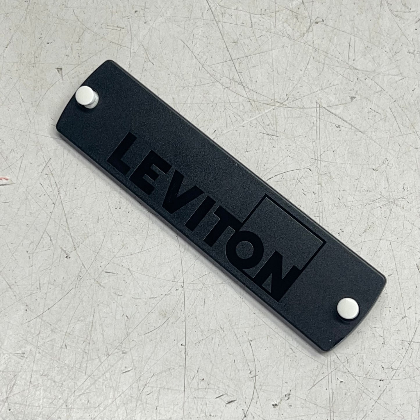 LEVITON (2 PACK) Sdx Precision Molded Fiber Adapter Plate Black 5F100-PLT