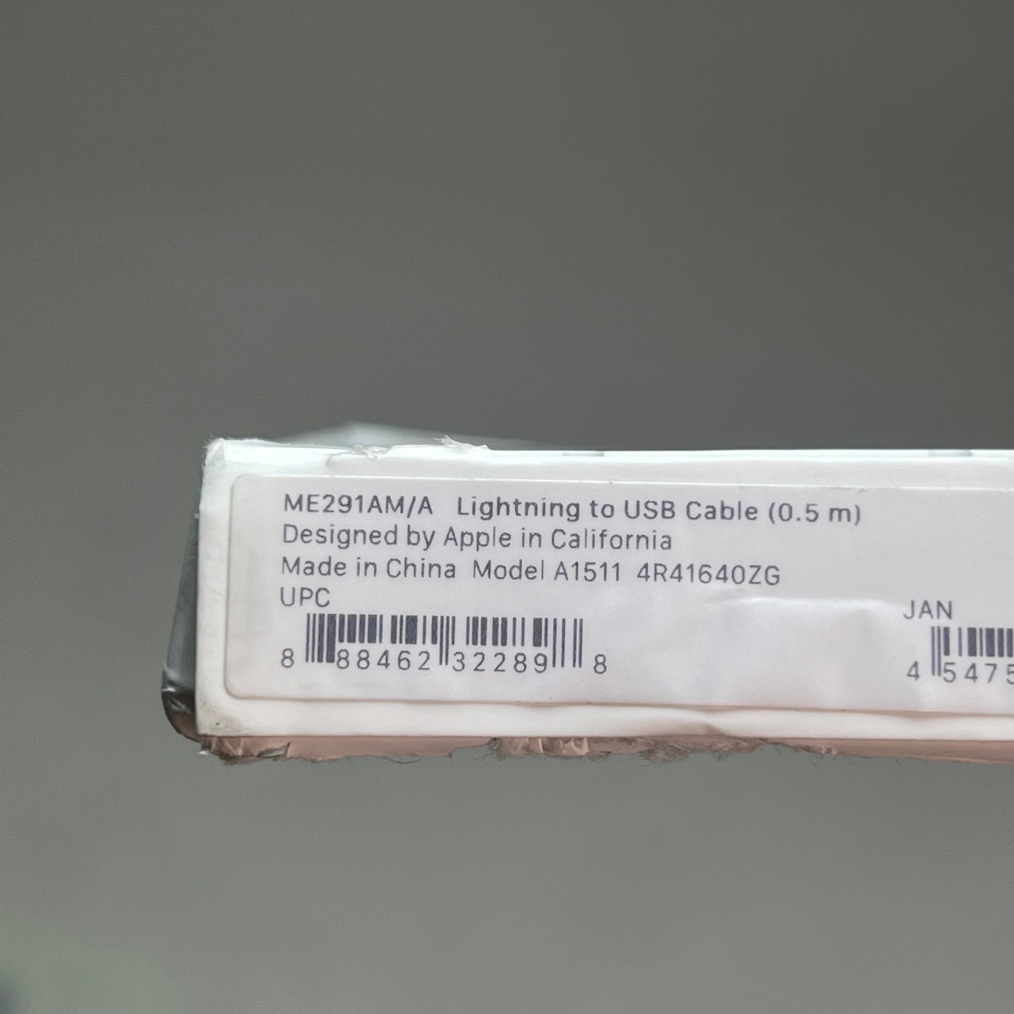 APPLE Fast Charging Lighting To USB Cable (0.5M) White ME291AM/A (Return)