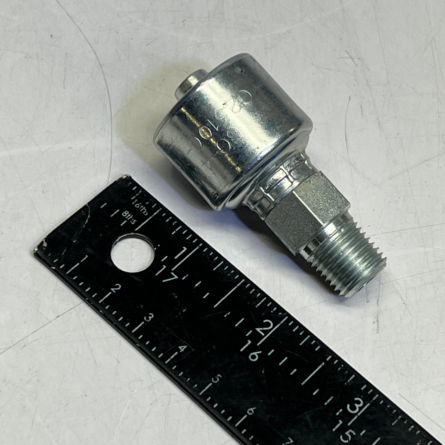 GATES (2 PACK) Male Pipe (nptf 30° Cone Seat) Coupling 3/8" x 2.32" G25100-0604