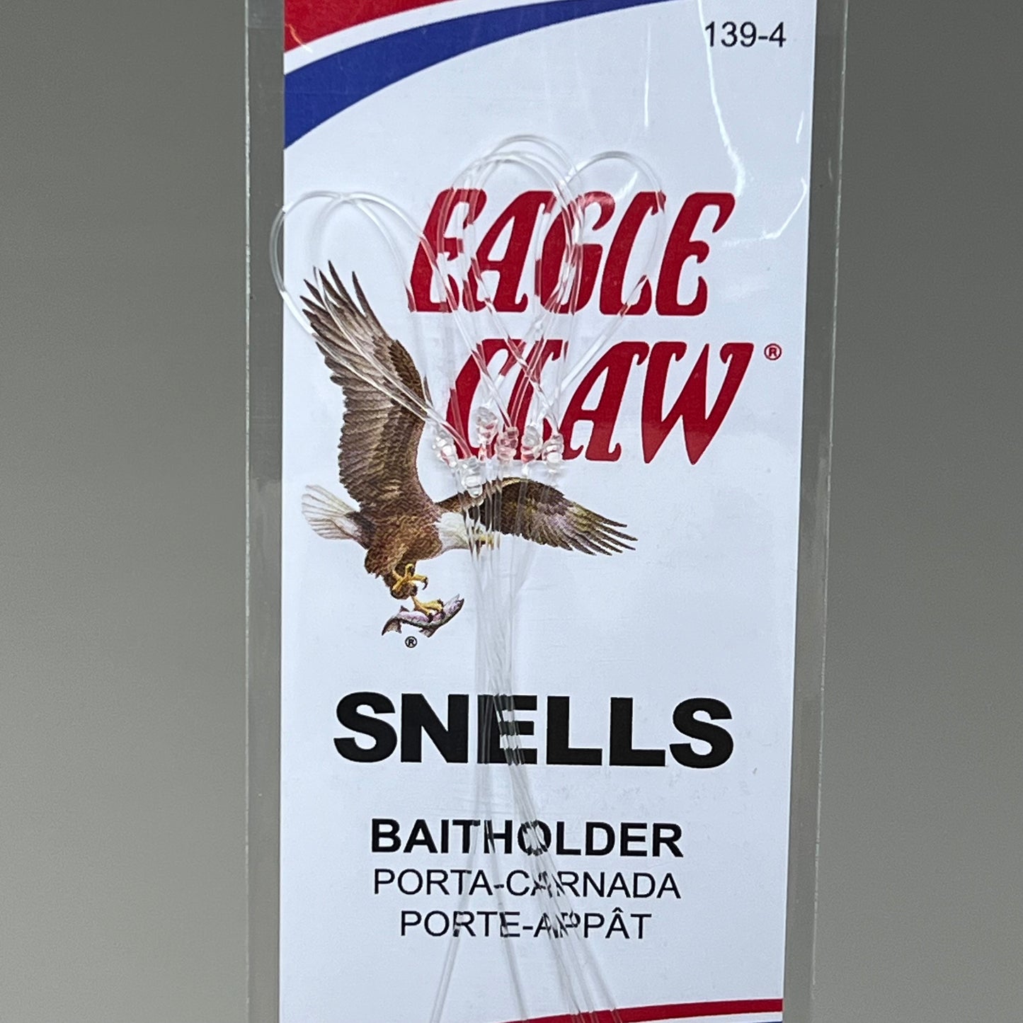 EAGLE CLAW (3 PACK) Versatile Bait Holder Snell Easy Rig Bronze #4 6pc 391-4