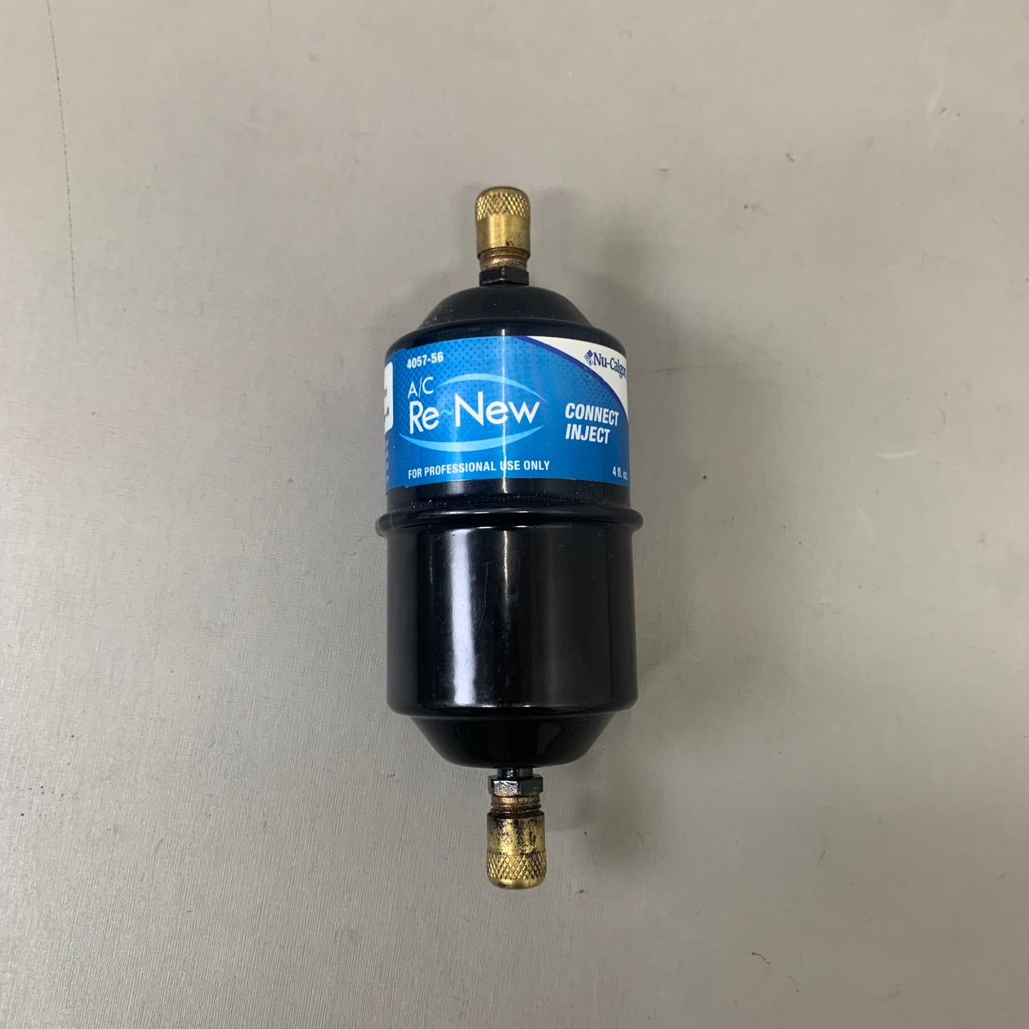 NU-CALGON A/C Re-New Connect Inject 4 FL OZ Black/Blue 4057-56 Damaged Box