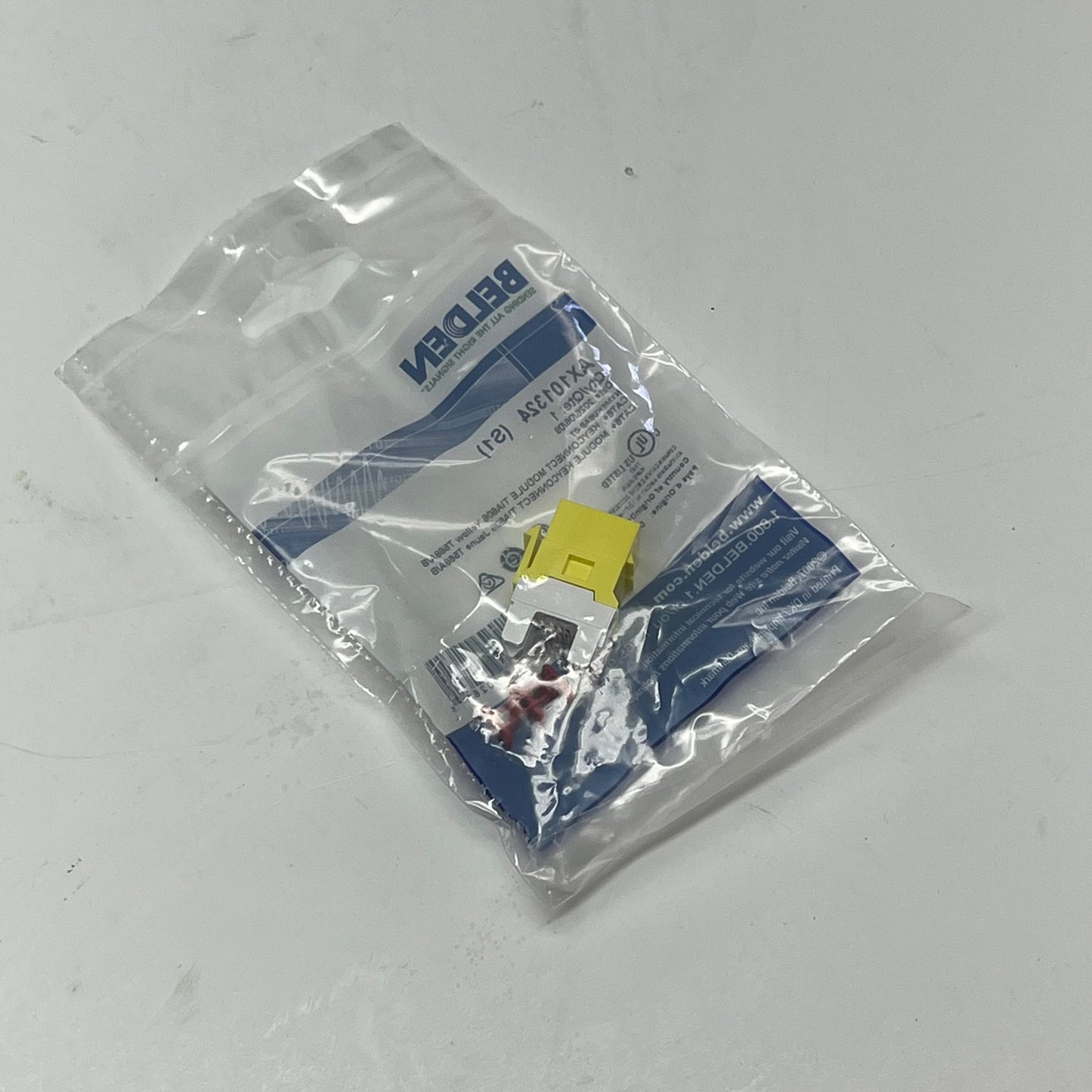 BELDEN  (15 PACK) Keyconnect Style Cat 6+ Modular Jack Yellow AX101324